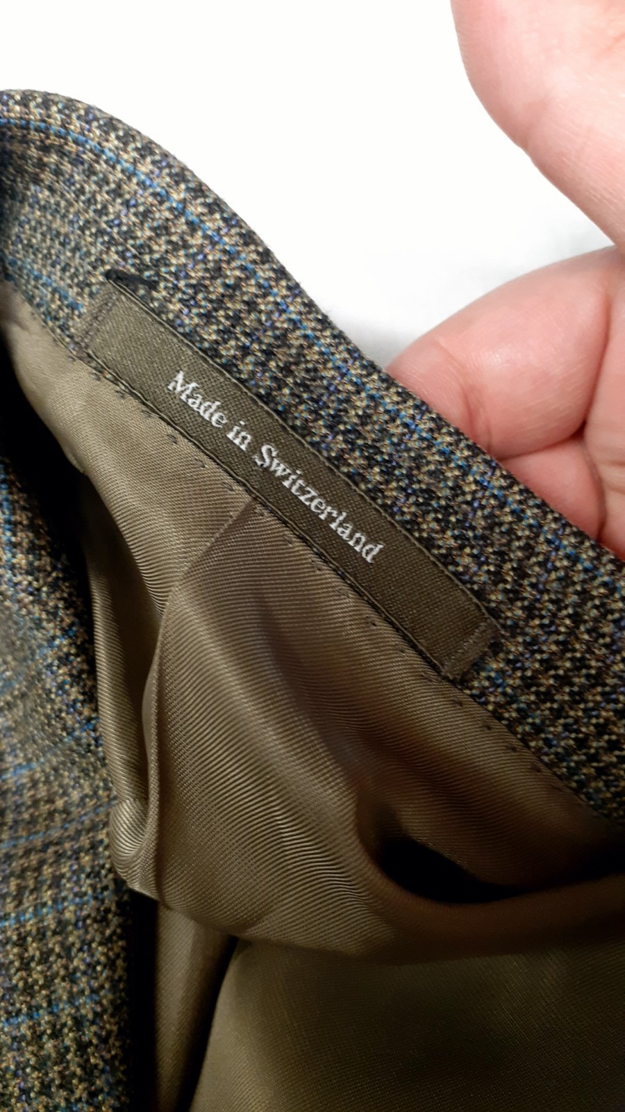 Ermenegildo Zegna US 40 Short EU 48 C Green Blazer Sport Coat Jacket Wool Plaid