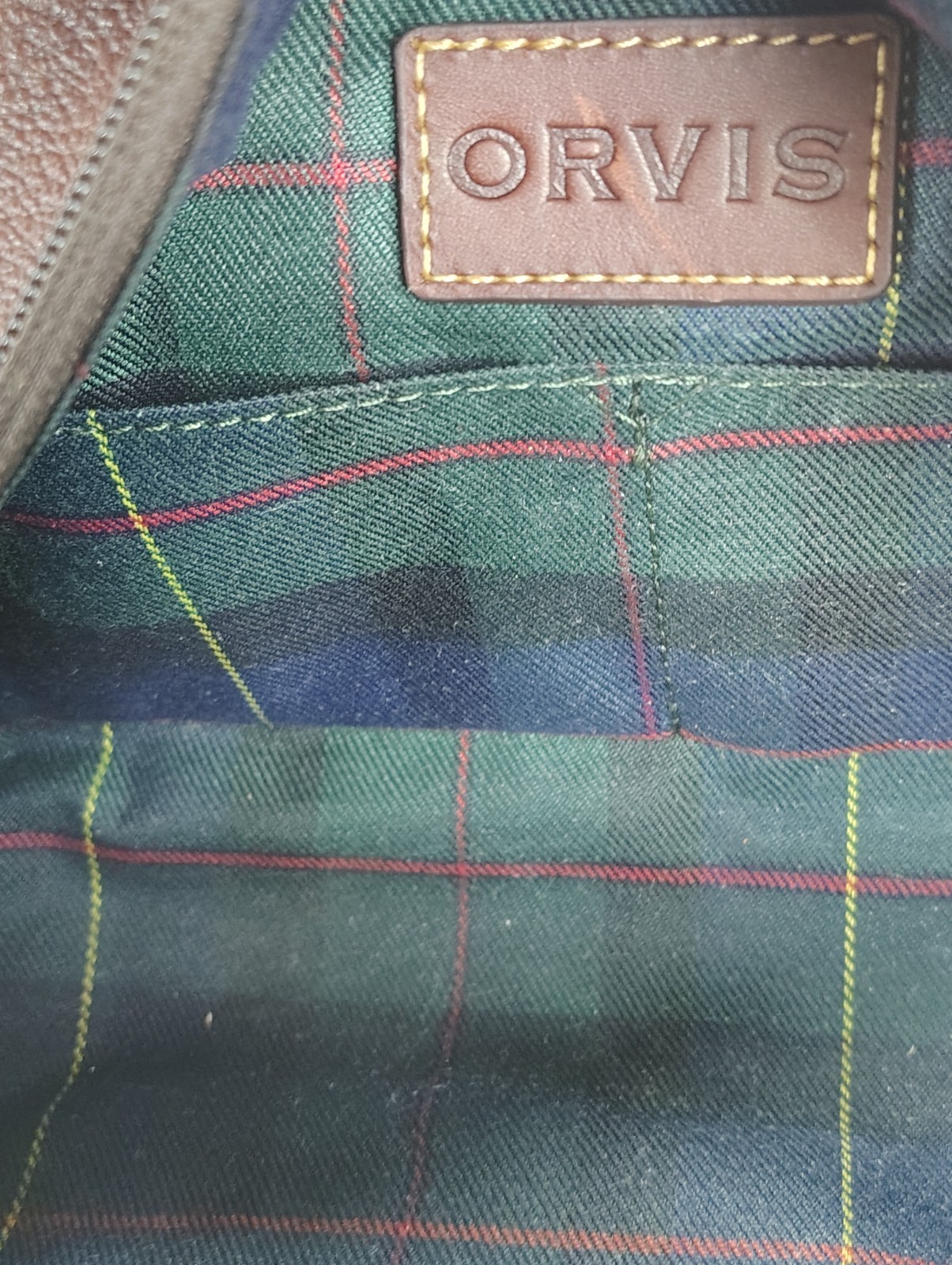 Orvis Bullhide Leather Dopp Kit Travel Toiletry Case