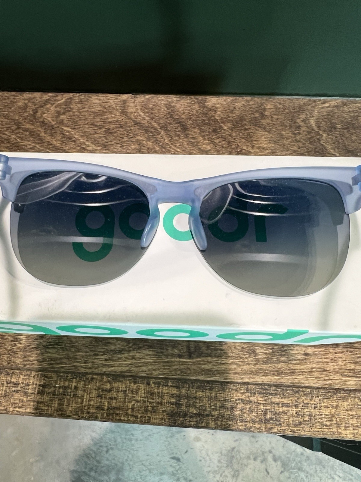 Dueling Pool Parties AVANT G Square Sunglasses Blue Frame Gray Mirrored Men