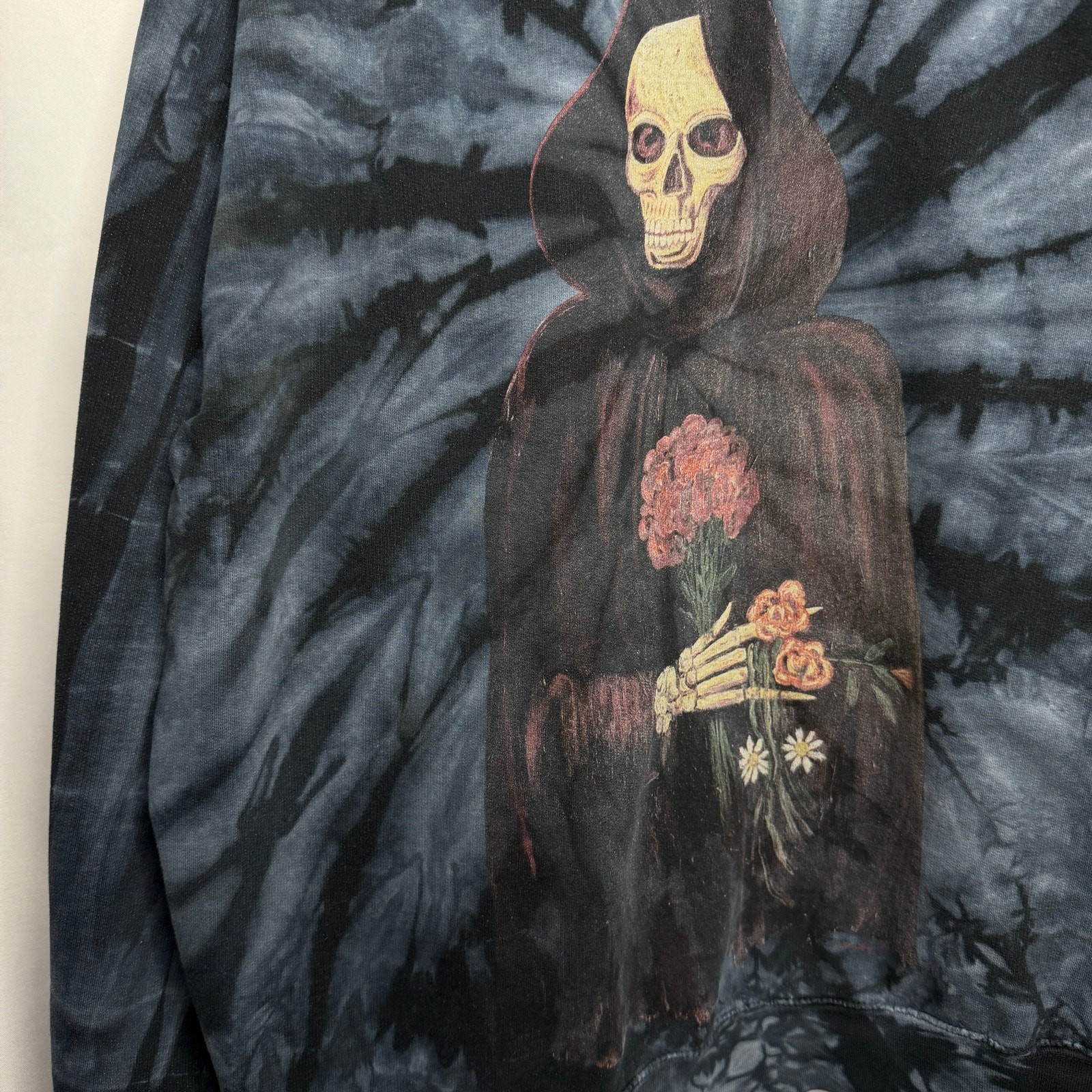 Kanye West Wes Lang Yeezy Season Grim Reaper Yeezus Tie Dye Tour Merch Hoodie XL