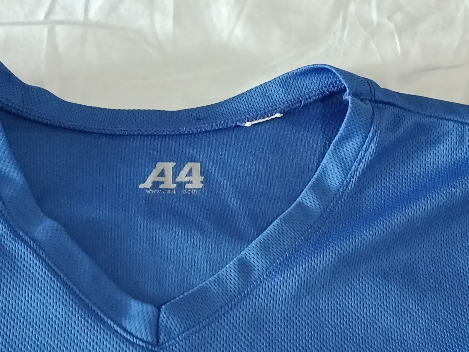 A4 Mens Short Sleeve Bird’s Eye Mesh Liga Soccer Polyester Jersey T-Shirt XL
