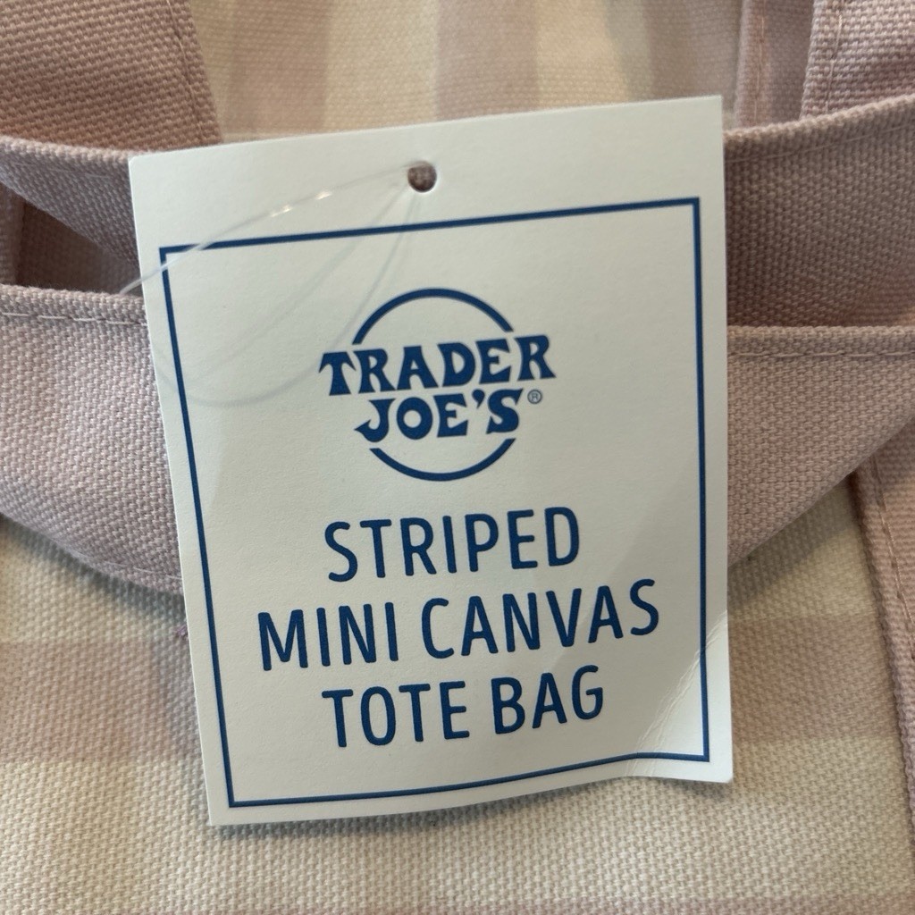 Trader Joe’s Pink Mini Totes Summer Stripes 2026