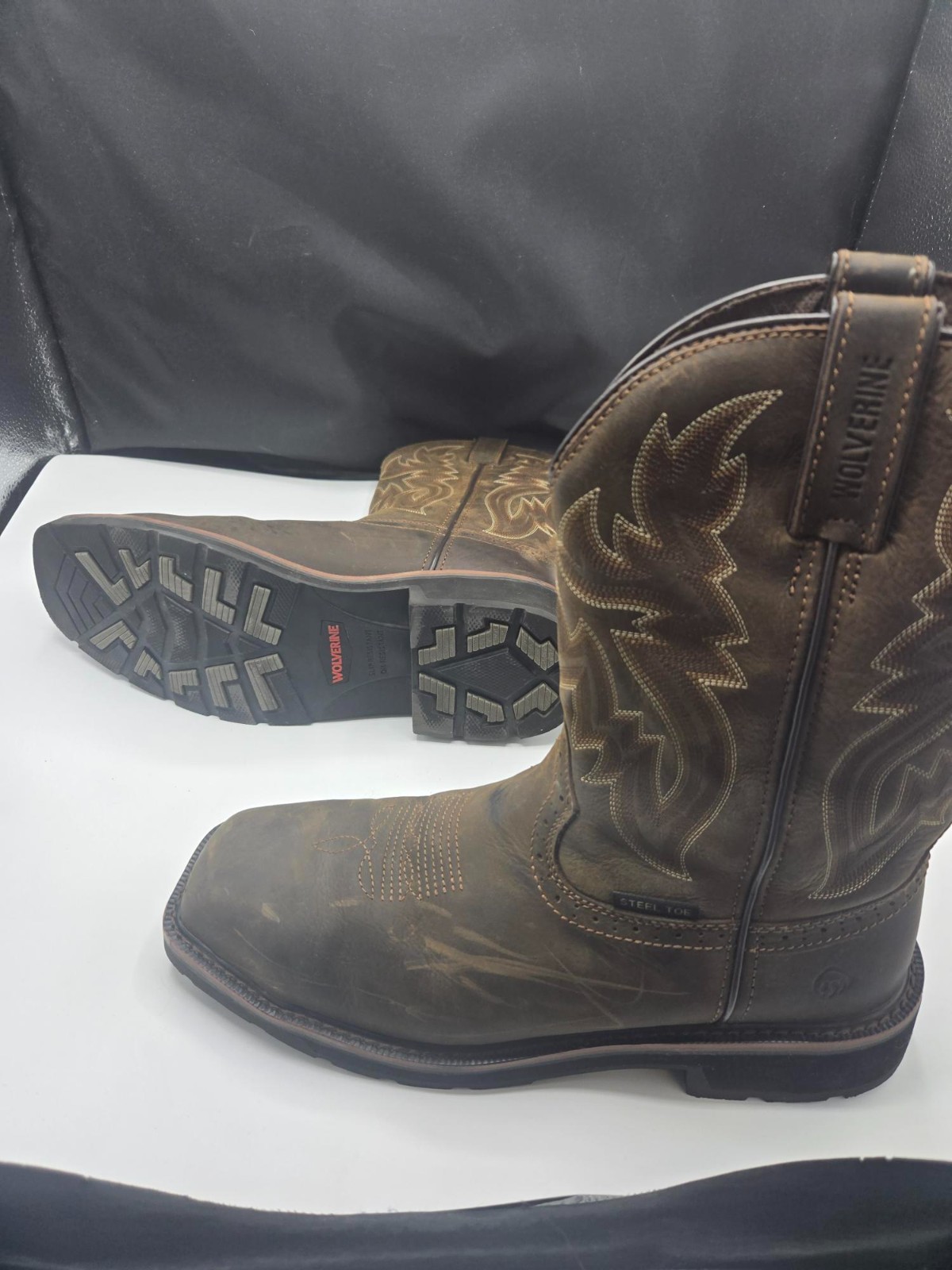 Wolverine – Men’s Rancher 10in Boots, Dark Brown, Size 11 EW (Slight Wear)