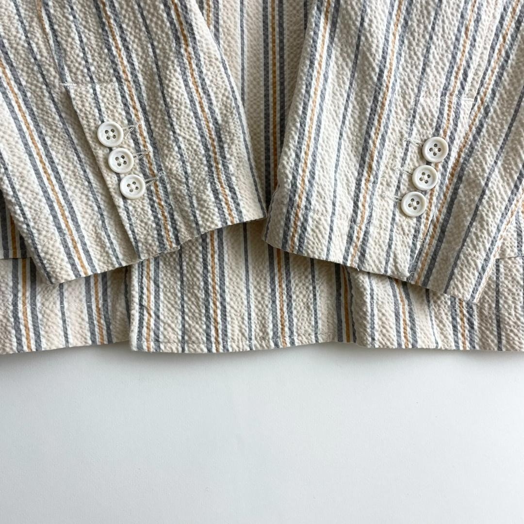 ENGINEERED GARMENTS 20SS Double Loiter Jacket Seersucker Stripe M F/S