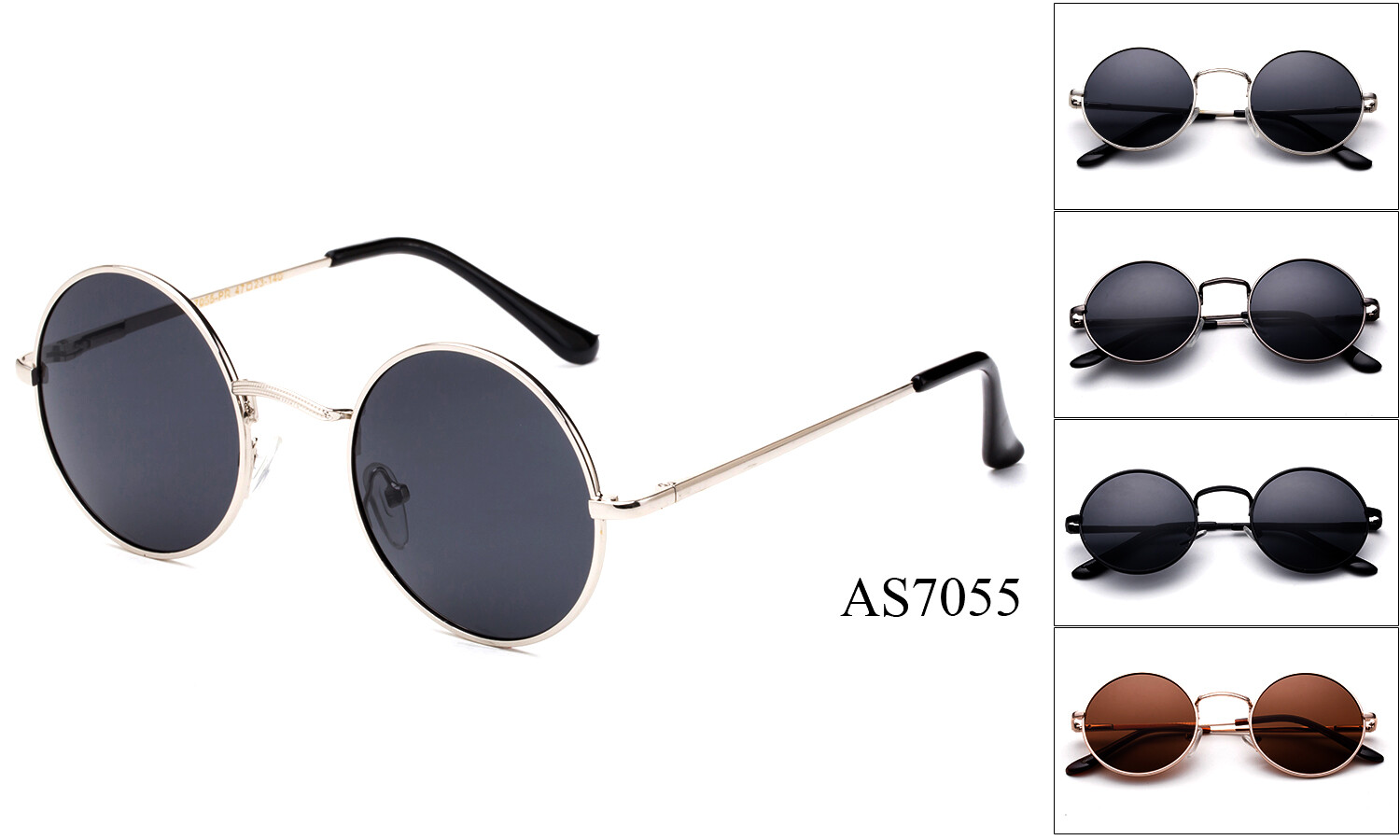 John Lennon Style Sunglasses Round Retro Vintage Style 60s 70s Hippie Glasses