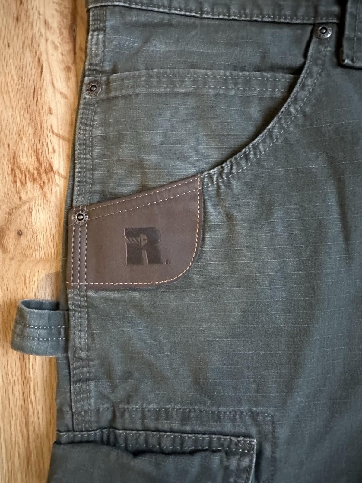 Wrangler Riggs Workwear Mens Ripstop Cargo Pants Olive Green 36×34 Work Utility