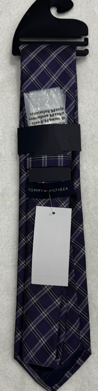 New Tommy Hilfiger Men’s Tie Purple Plaids $22.75