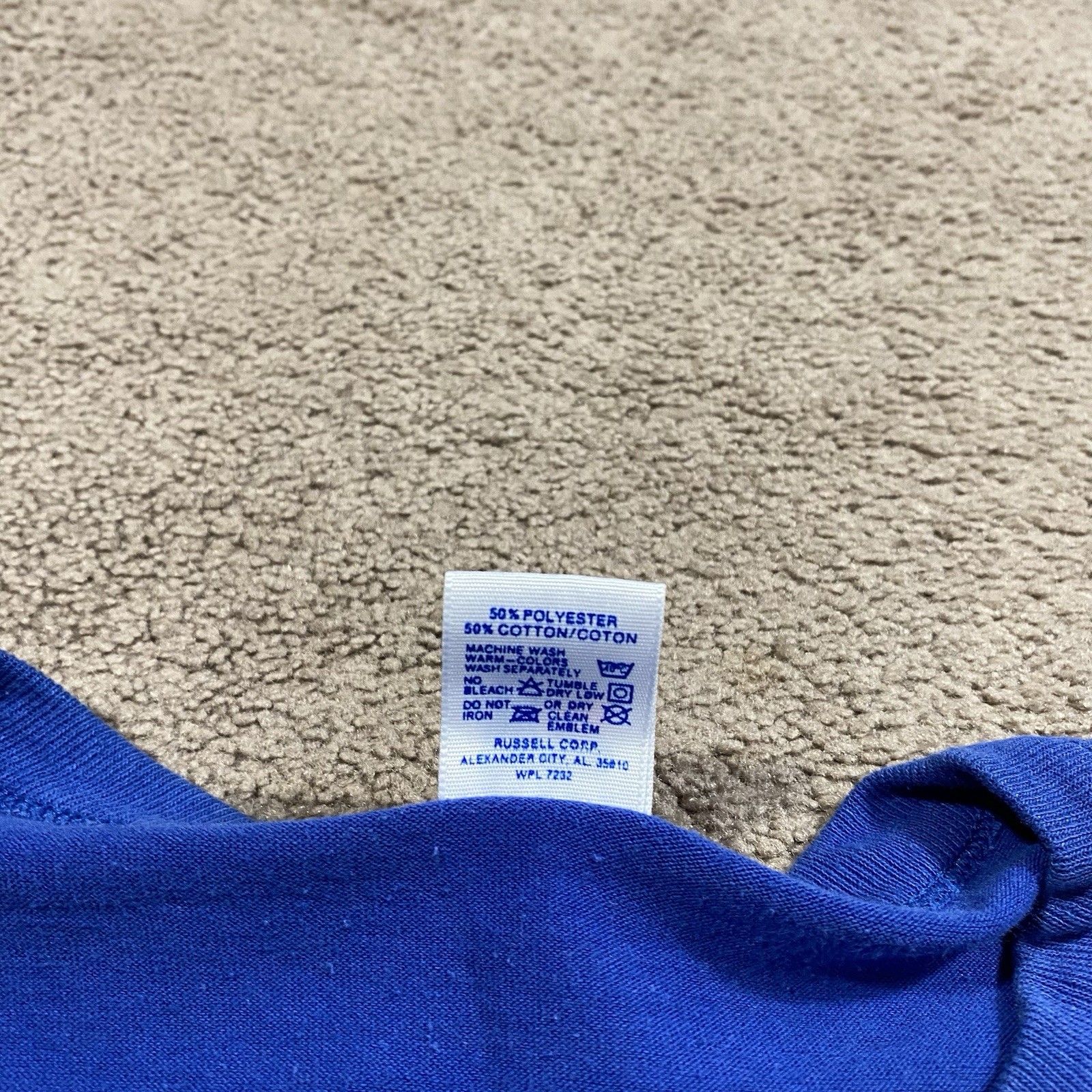 VTG 1989 Garretson SD Centennial T-Shirt XL Russell Athletic USA Blue