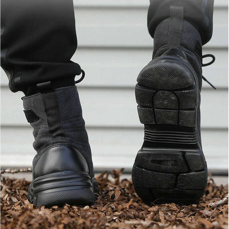 Mens Military Tactical Desert Work Safety Boots Motorcycle Combat Size 8.5
