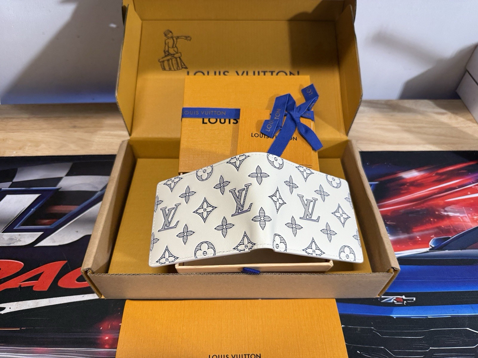 Louis Vuitton White Bifold Wallet Monogram Optic White