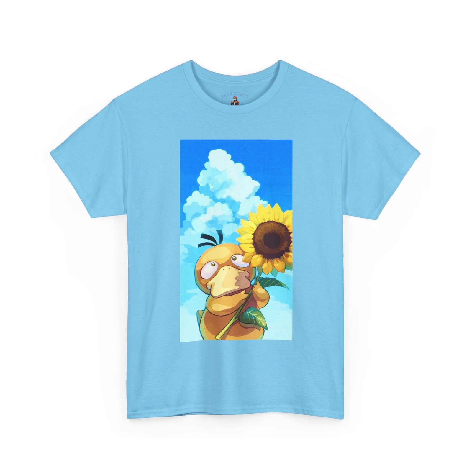 Loving Duck with Sunflower – Unisex T-Shirt