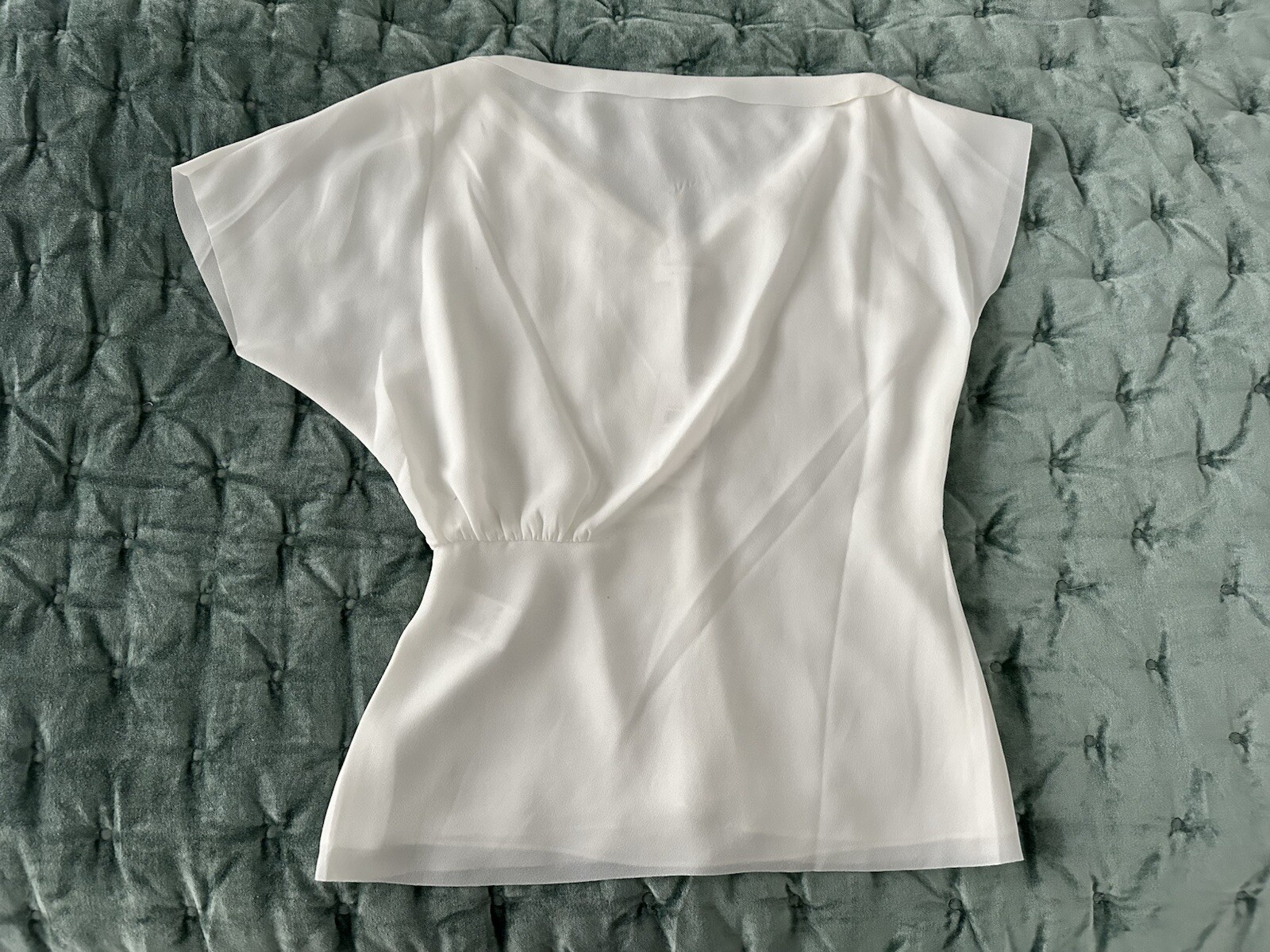 Reiss Sanna Off White Asymmetrical Blouse Size 10 UK NEW With TAGS RRP £95