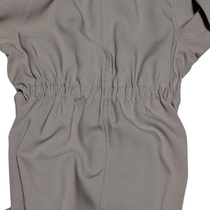 HYKE Beige Asymmetrical Belted Dress Size 2 Japan Elastic Waist Minimalist