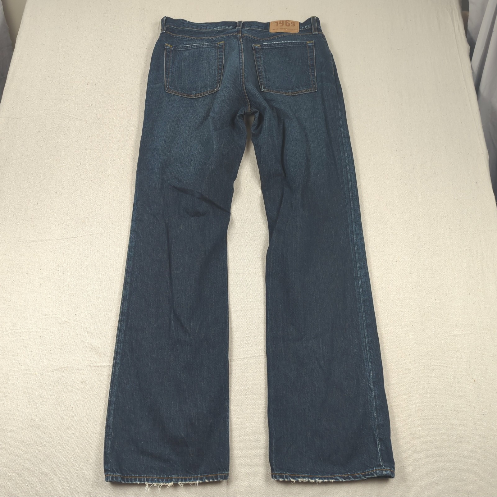 Gap 1969 Jeans Mens 34×34 Blue Low Rise Boot Cut Western Button Fly