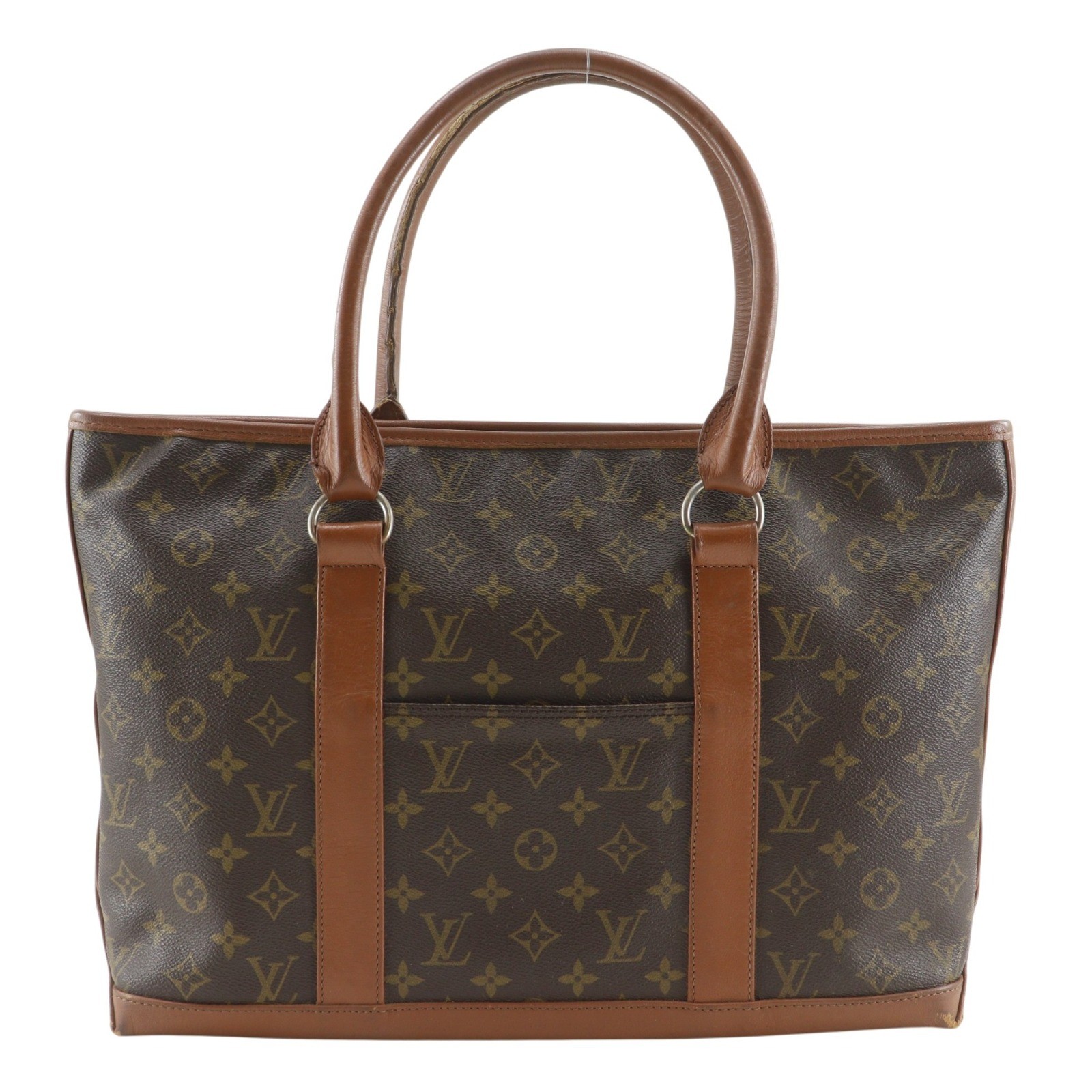 LOUIS VUITTON Weekend PM Tote Bag M42425 Brown Monogram canvas unisex