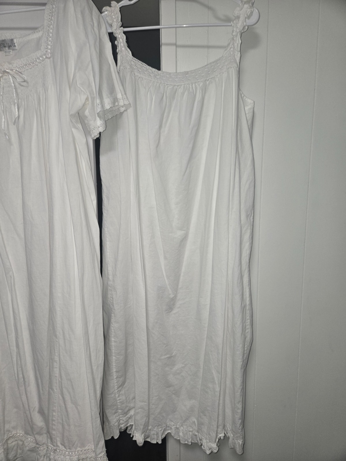 3pc Victorian The 1 for U – Long Sleeve Embroidered Robe & 2 Nightgowns XXXL us