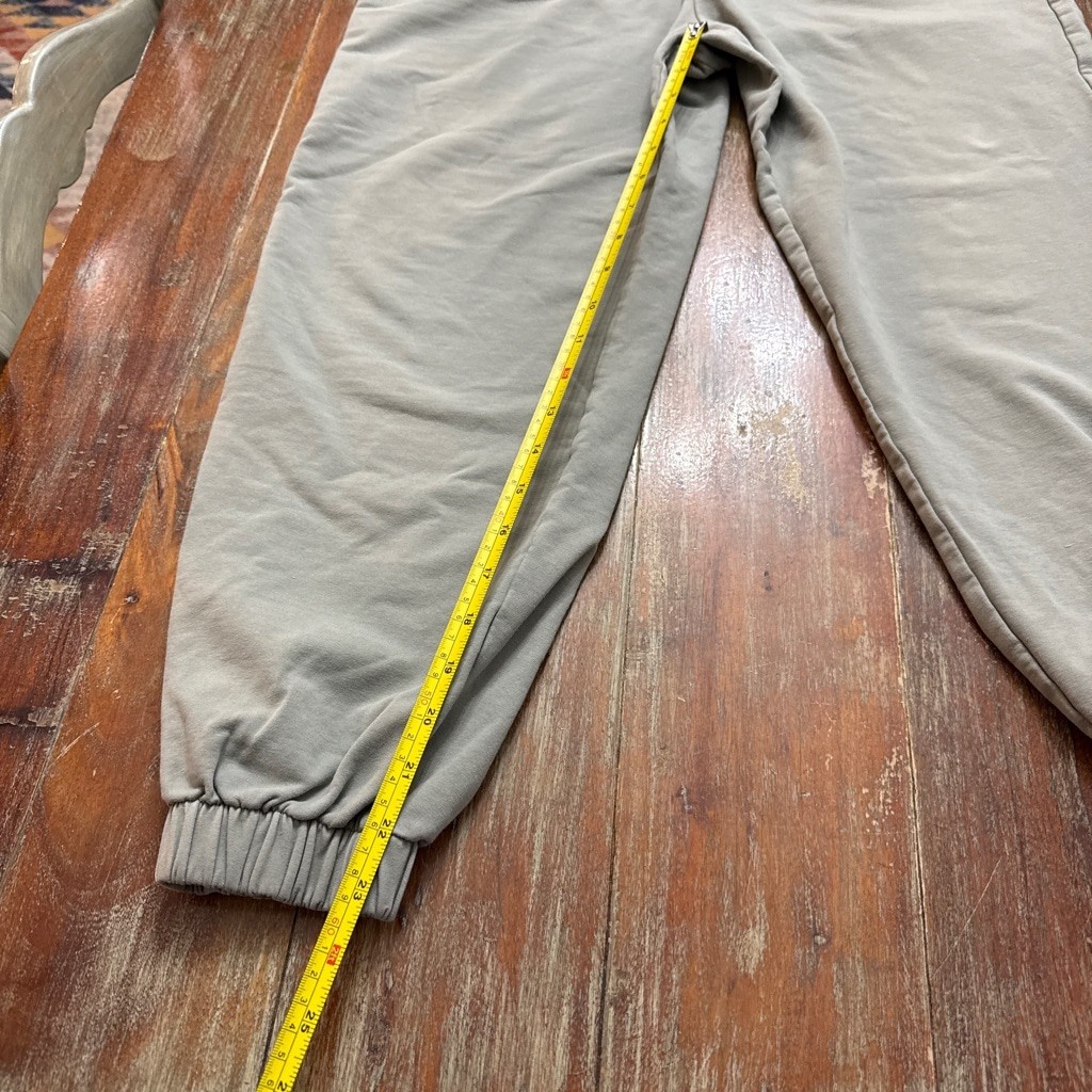 Varley Nevada Sweatpants Small Desert Sage Green Cotton Blend Jogger Bungee Cord