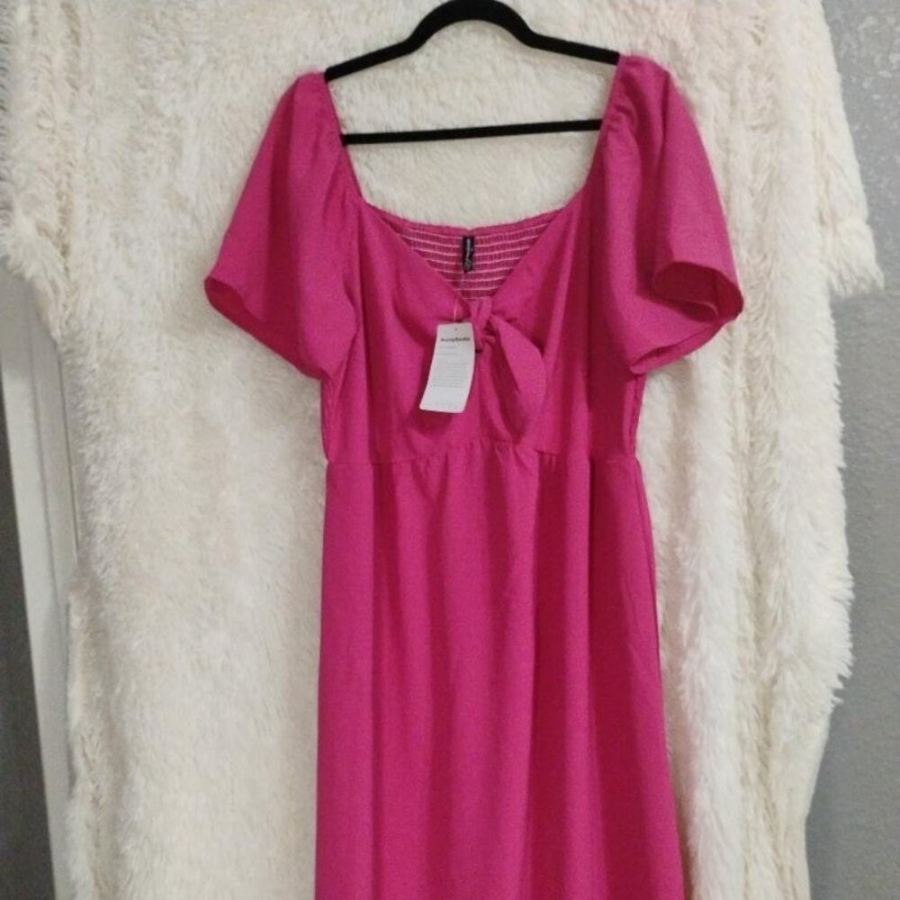 PRETTYGARDEN Women’s Summer Dress Pink Size XL NWT