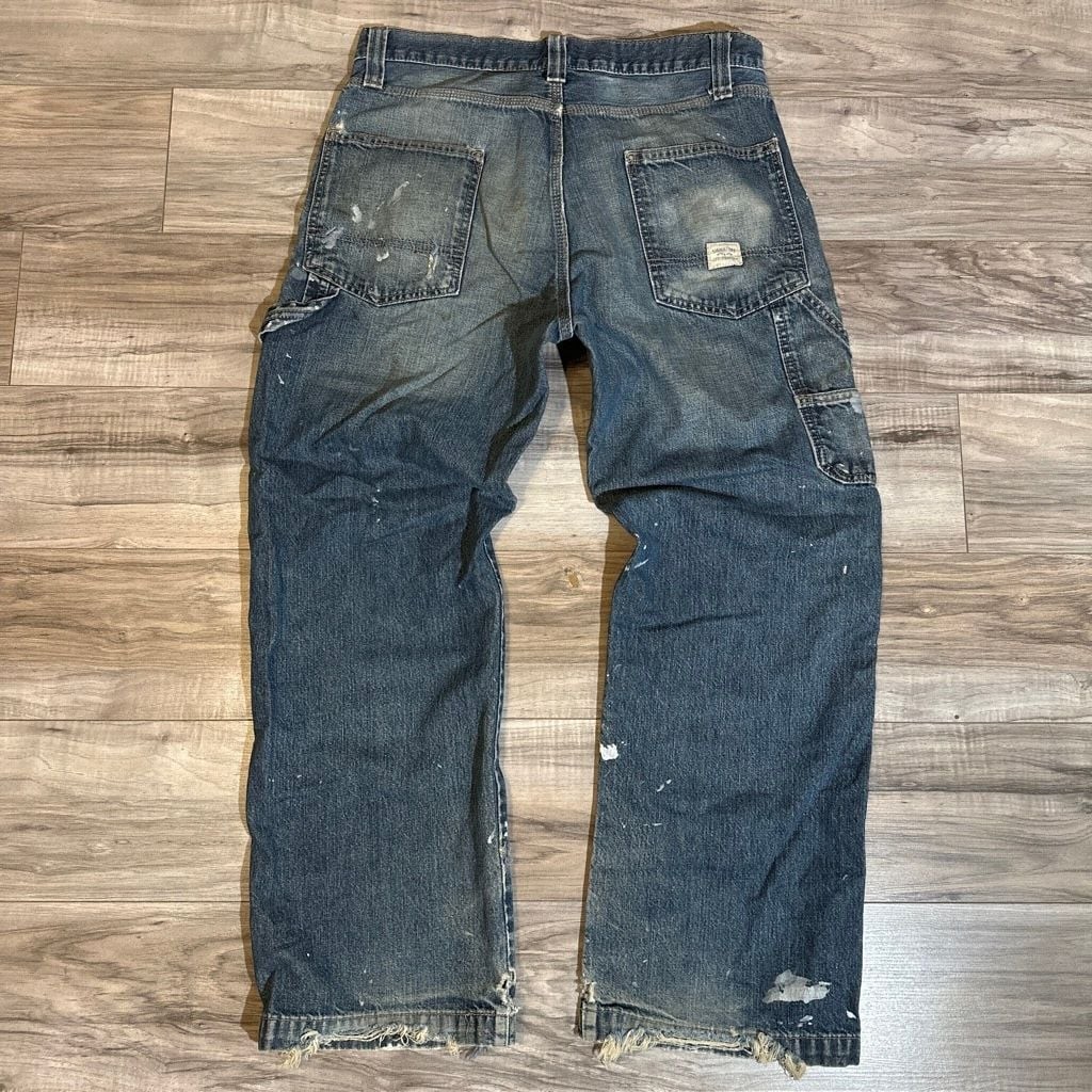 Signature by Levi Strauss & Co. Carpenter Jeans with Paint Splatter Distressing