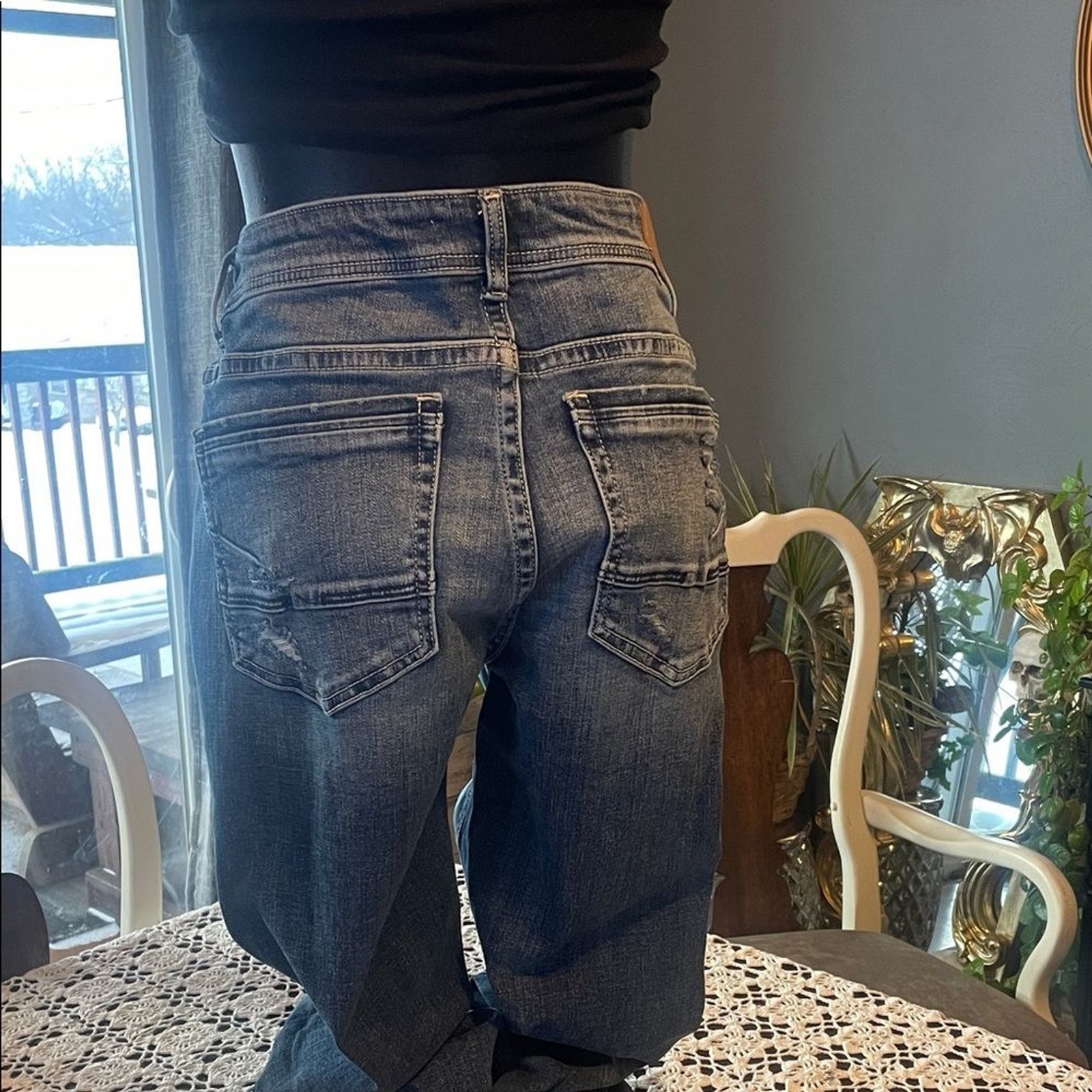 BKE Women’s Straight Leg Jeans – Blue