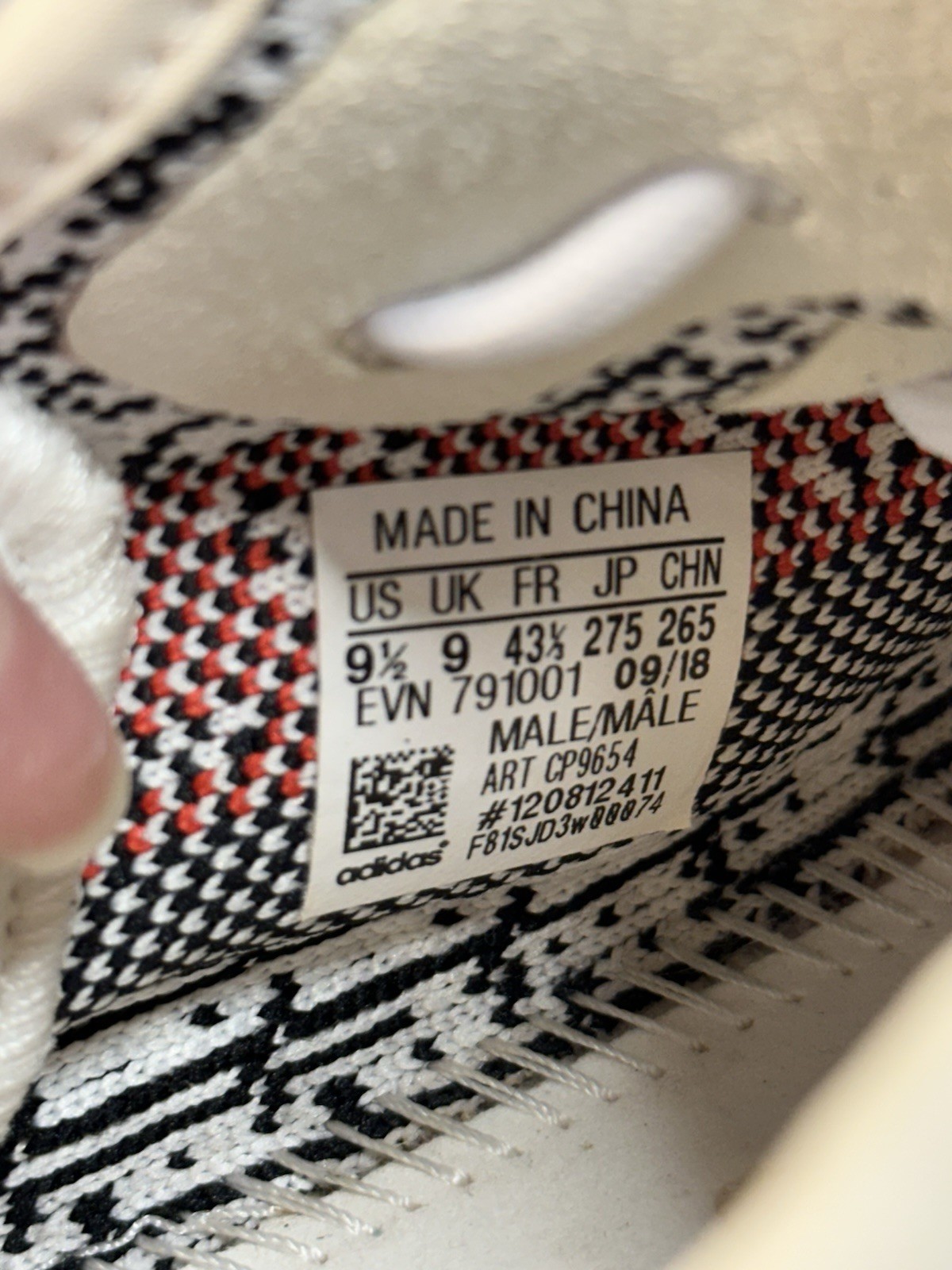 Adidas Yeezy Boost 350 V2 Zebra – Size 9.5