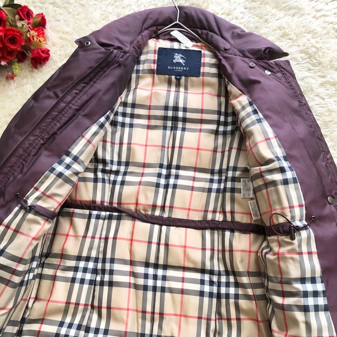 BURBERRY LONDON down coat L glossy