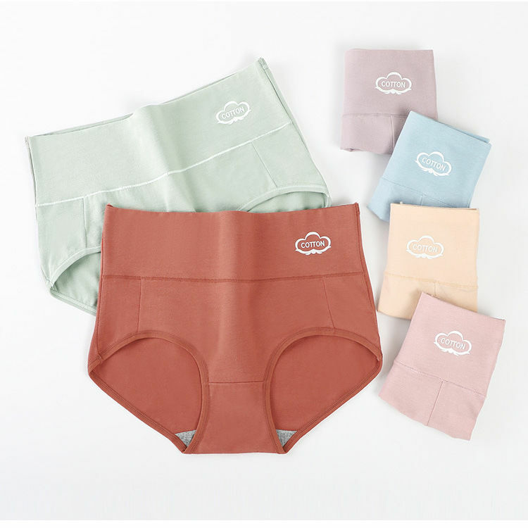 4 Pack Womens Shapewear Cotton High Waist Butt Lifter Tummy Control Slim Panties