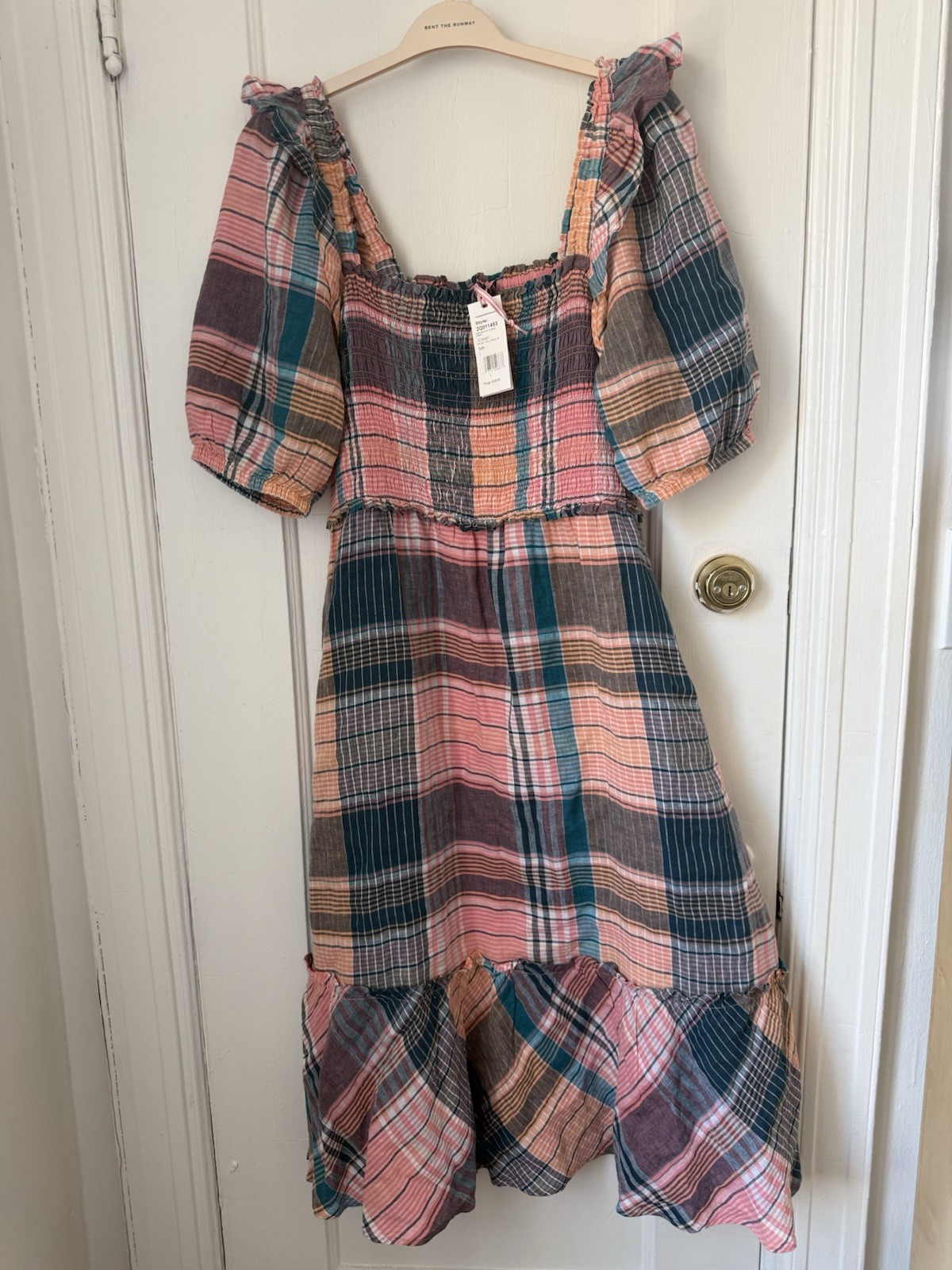 Vineyard Vines Plaid Midi L New with tags