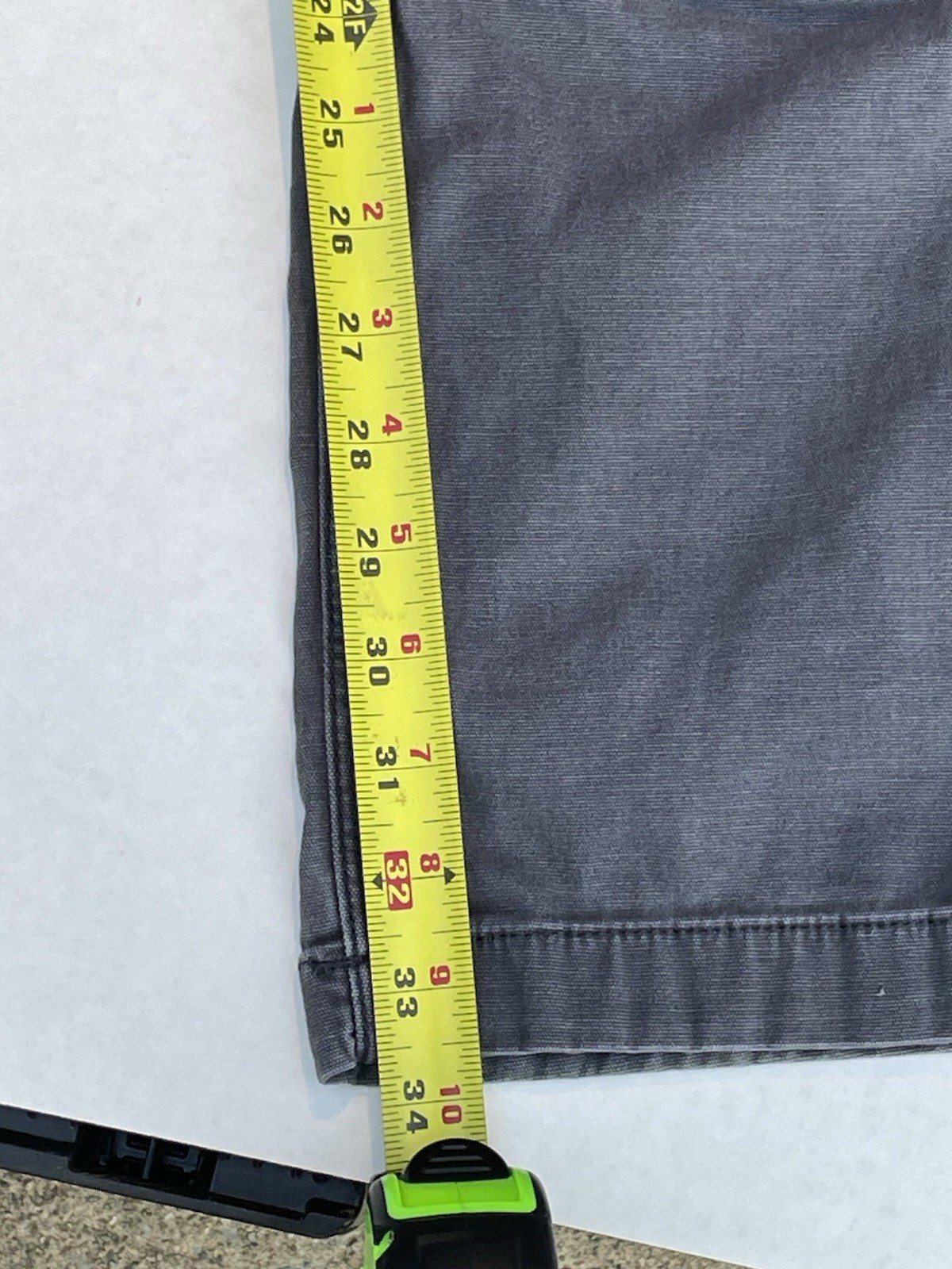 Carhartt Work Pant Mens 38×36 (34) Gray Rugged Flex Relaxed Fit Canvas Utility