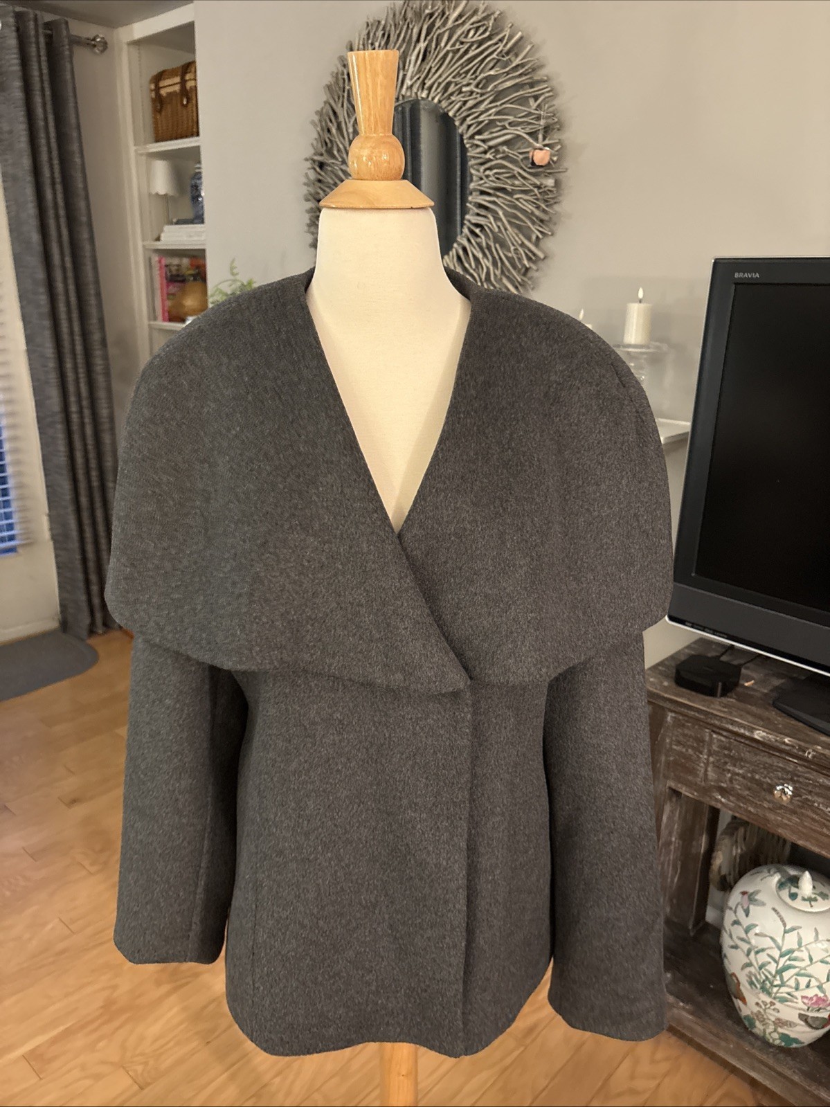 Women’s Gray NA-KD Wool Blend Eu 40 US 8 Blazer Jacket