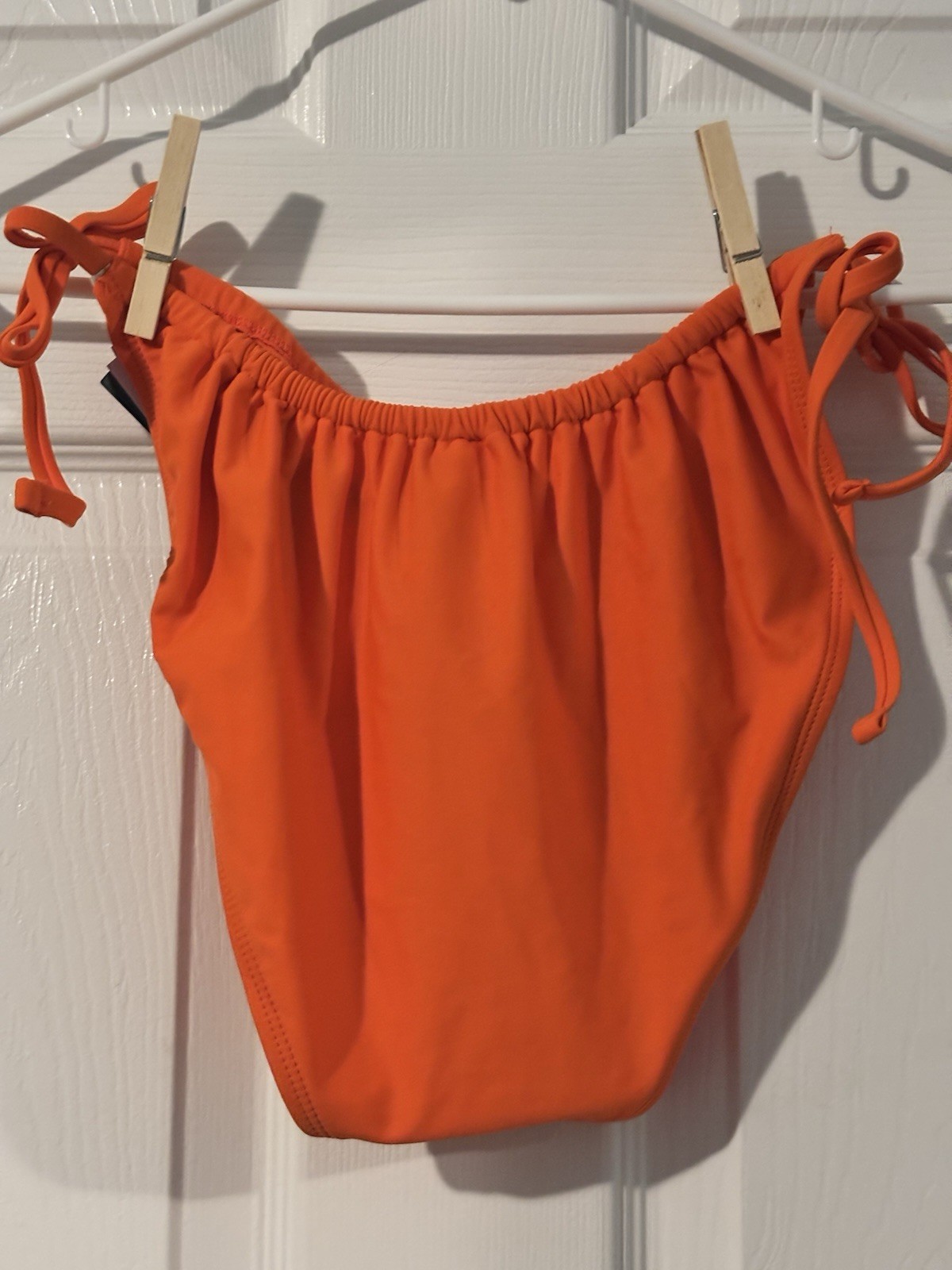 Wild Fable Orange Solid Adjustable Bikini Bottom Size L (12-14)