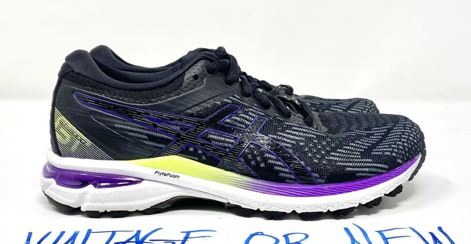 Women’s ASICS GT-2000 8 Black Sheet Rock Running Shoes 012A591 sz 6