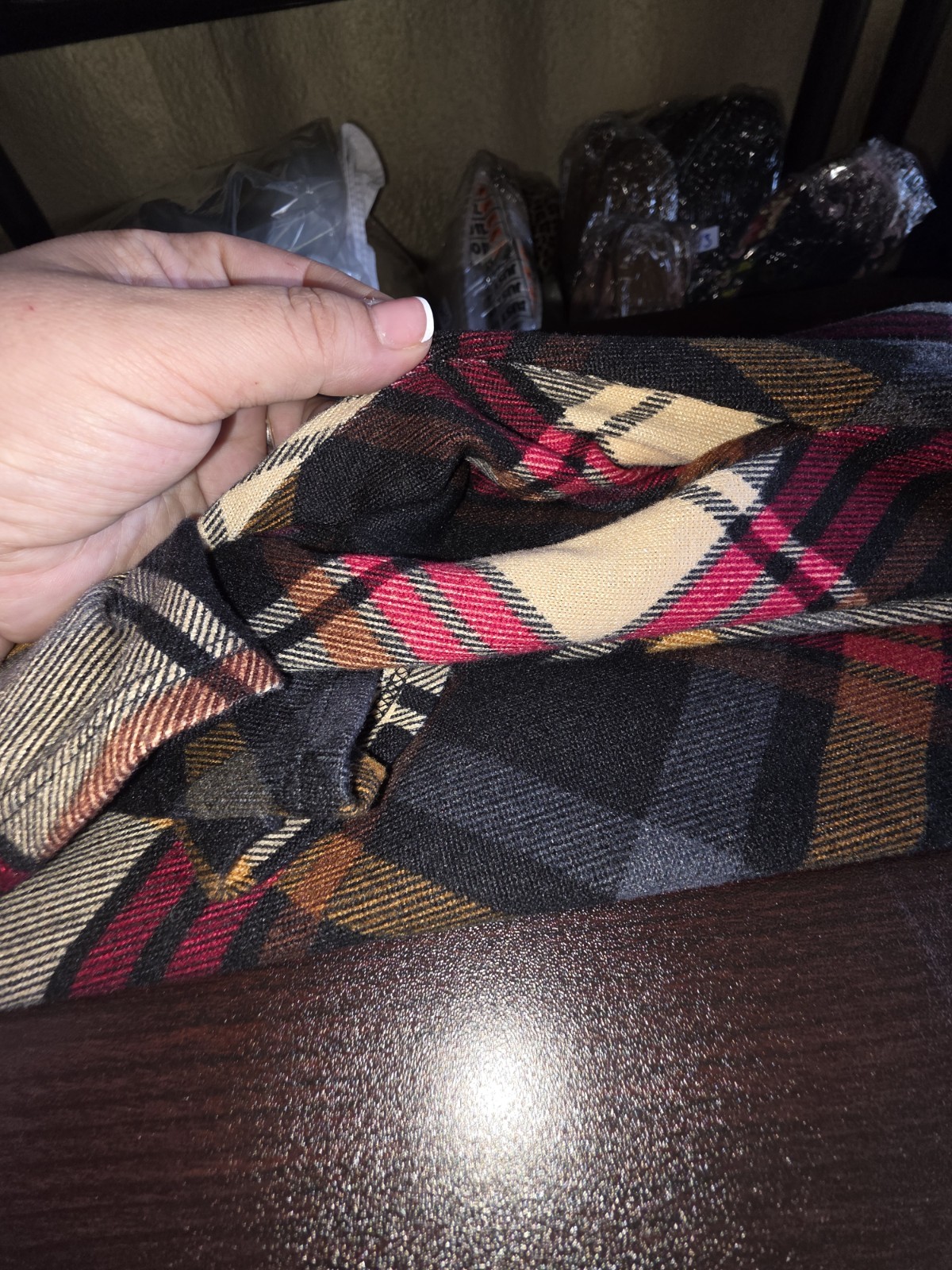 Jessica Howard NWT Women Multicolor plaid A-line dress bell sleeves Large
