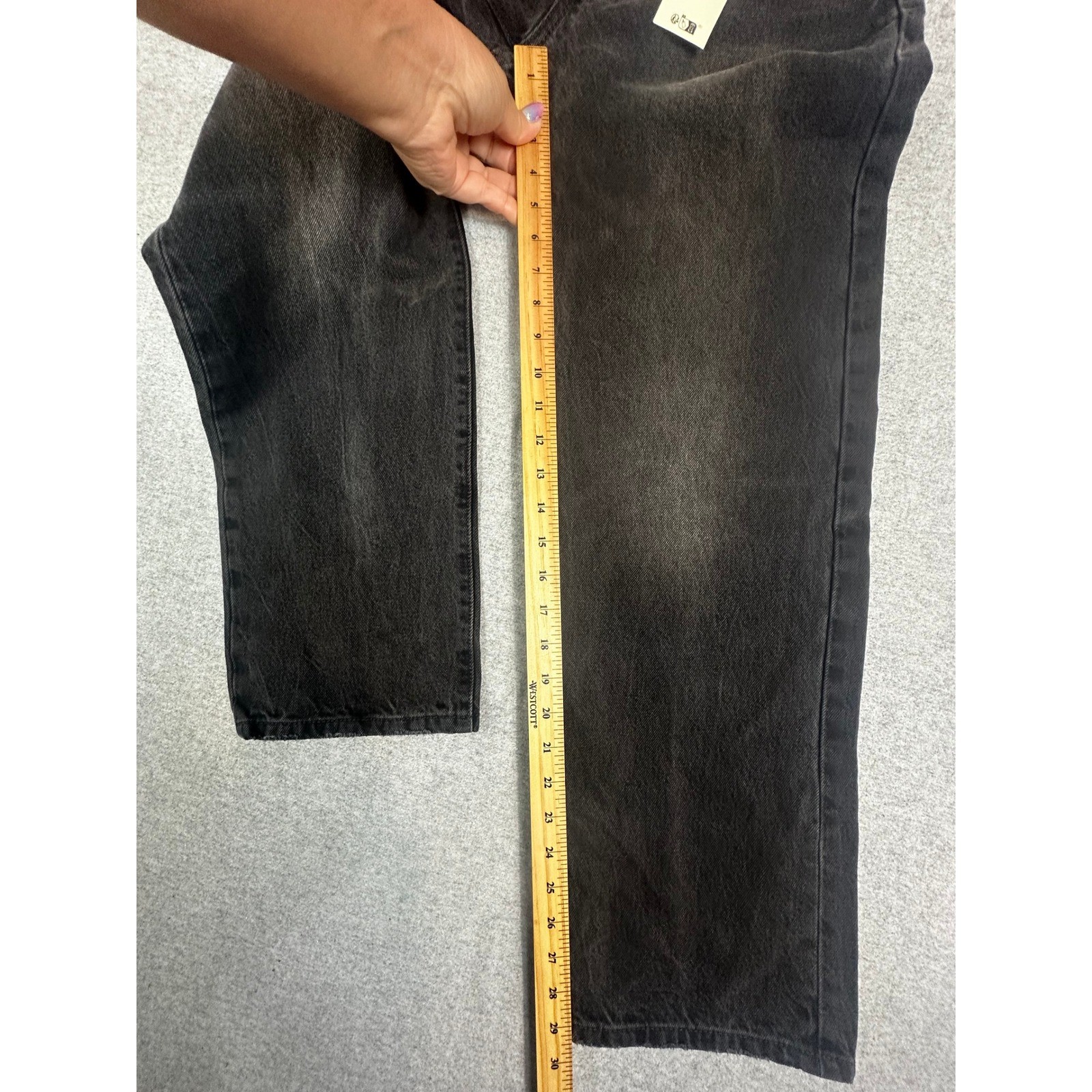 NEW Levis 501 ’90s Jeans 27×30 Take a Hint Black Button Fly Factory Wallet Fade