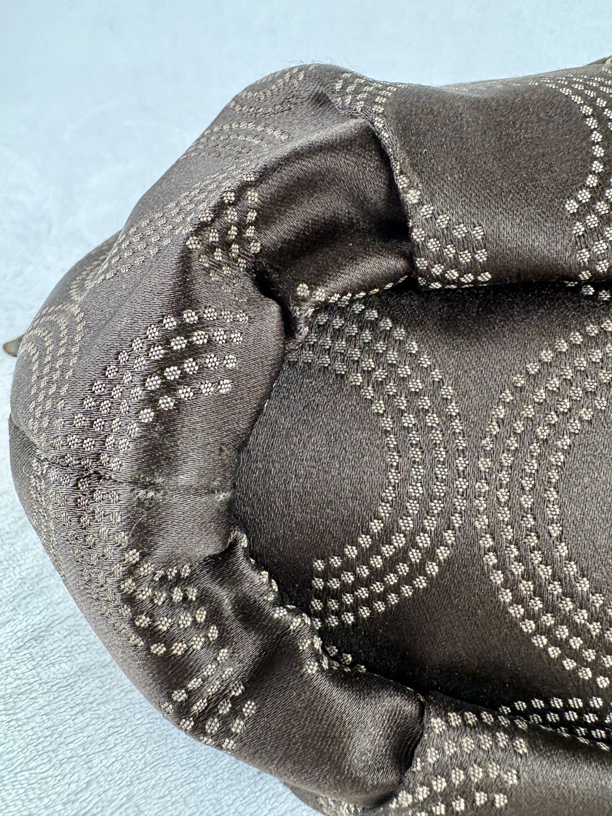 Coach Madison Dotted Op Art Sophia Satchel In Brown Sateen With Scarf