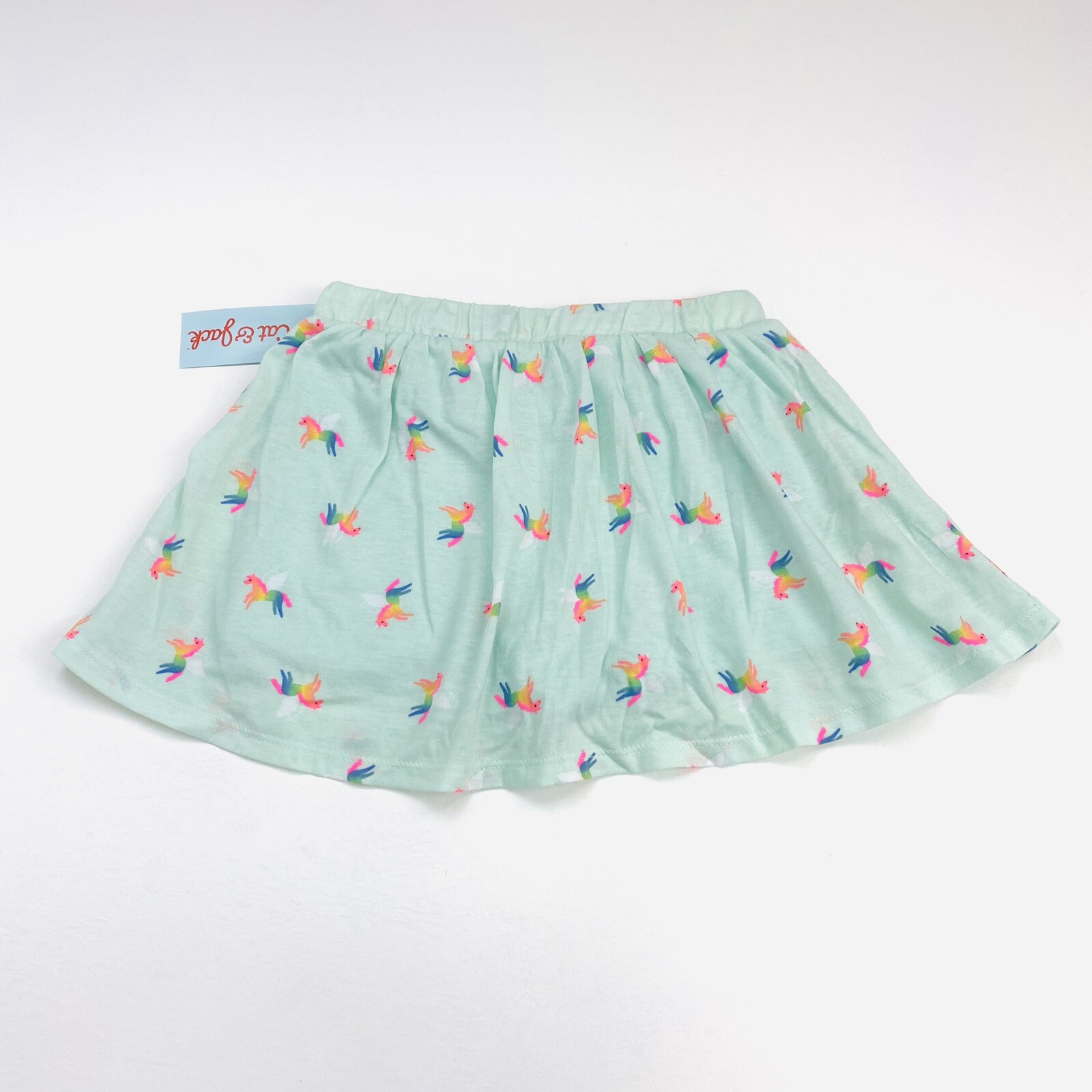 Cat & Jack Girls Size S 6/6X Skort Mint Unicorn