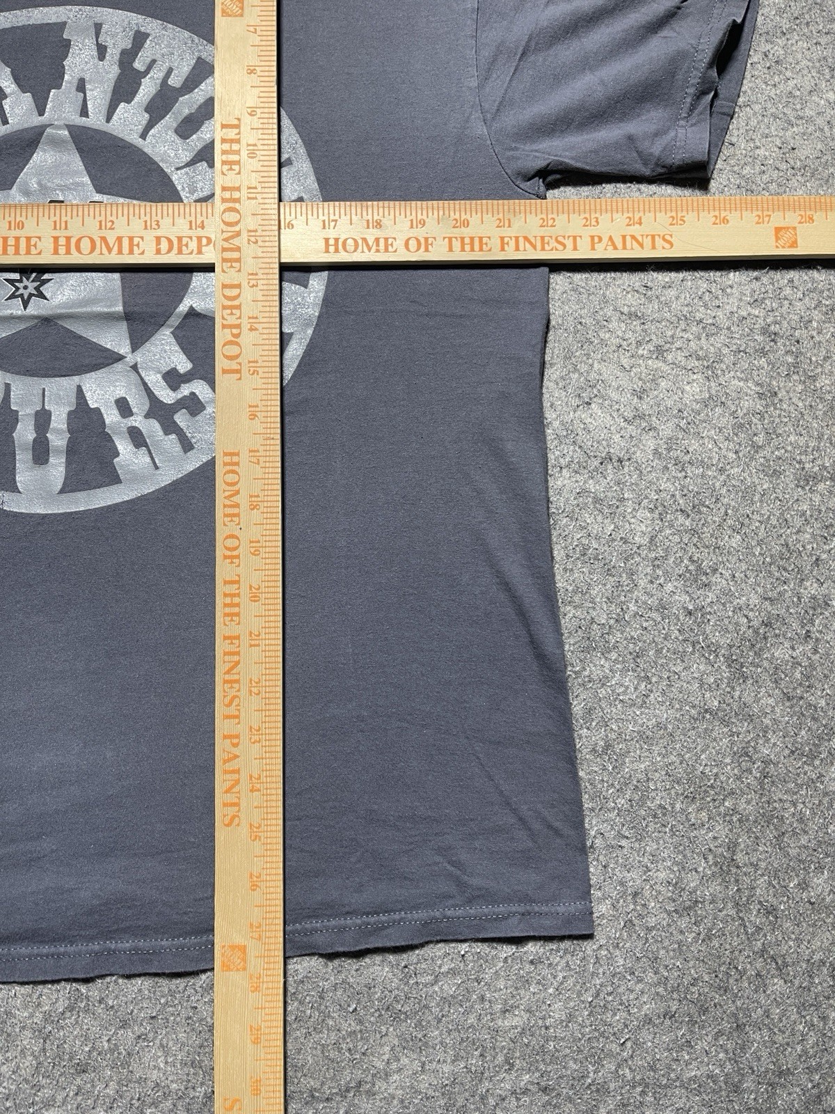 Gray San Antonio Go Spurs Go Logo NBA Basketball Champions Large Shirt