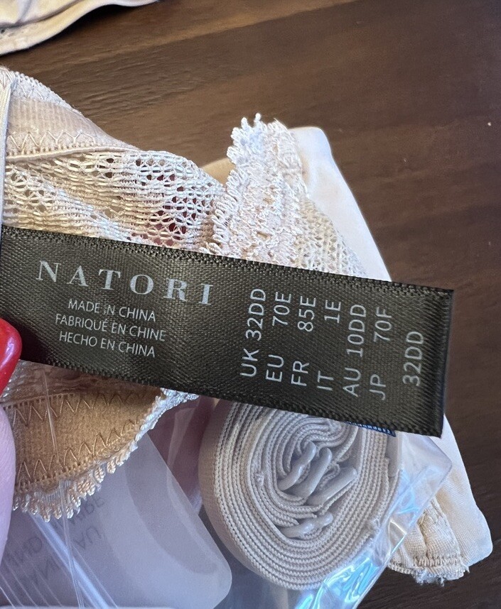 Natori Adapt Bandeau Underwire Strapless Bra Cafe NWT 729313 ~Size 32DD