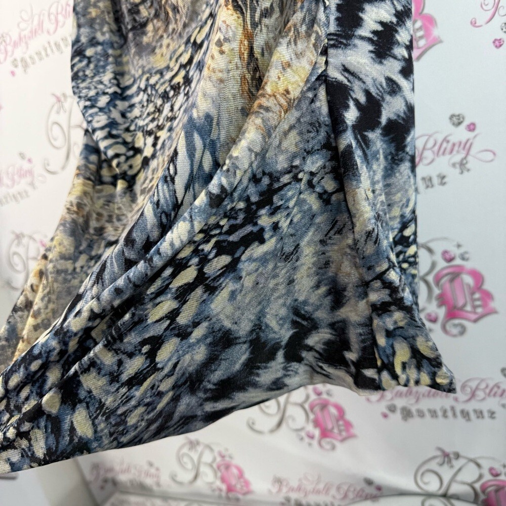 Cable & Gauge tank top towel, neck, cheetah leopard Animal Print Sleeveless Top