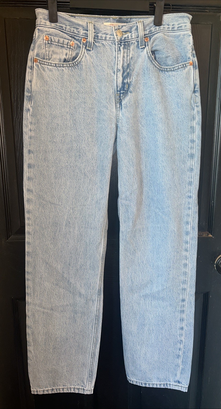 Levi’s Women’s Jeans Size 27 Low Pro Straight Fit Light Wash Distressed