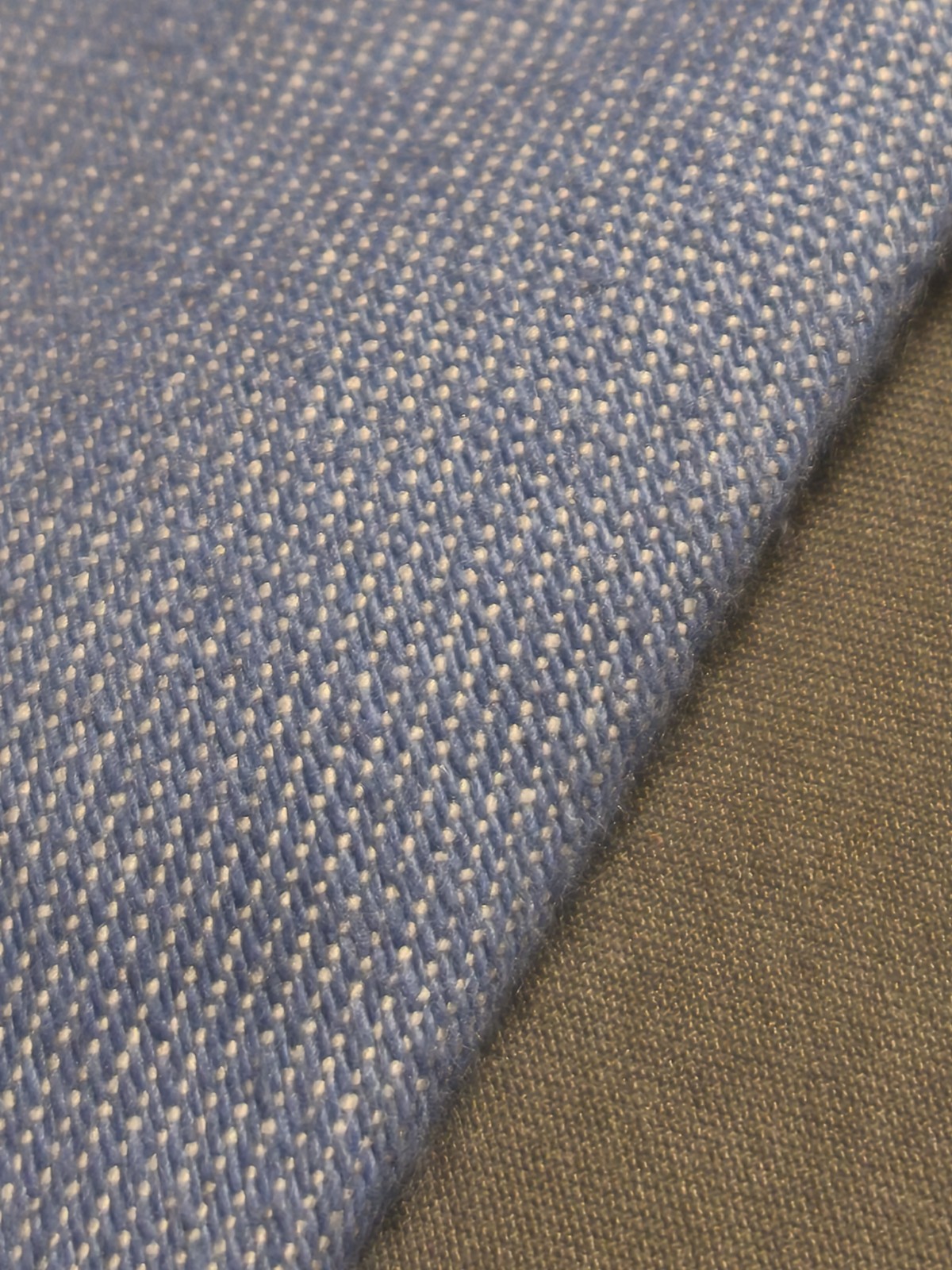 A. Di Capua Napoli – Cotton Tailored Tie Solid Color Blue Jeans
