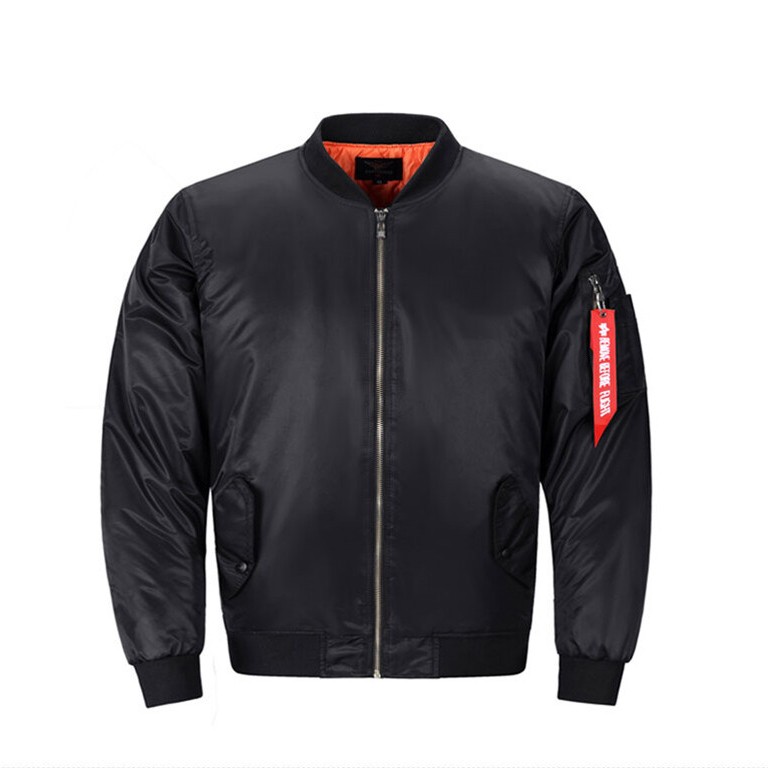 Heavy Weight Men’s Full Zip MA-1 Flight Bomber Jacket – Outerwear Coat