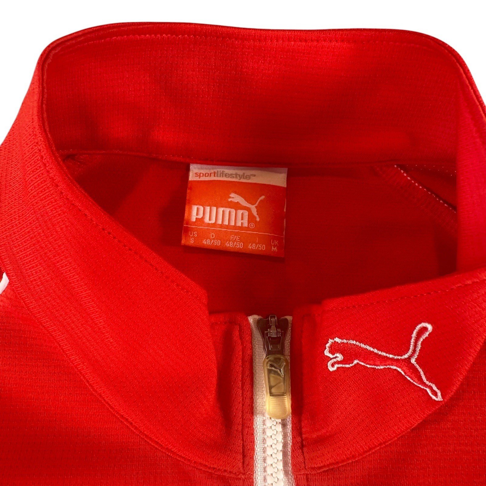 Men’s Small – Puma Cobra Golf Quarter Zip 1/4 Long Sleeve Pullover Punch Red