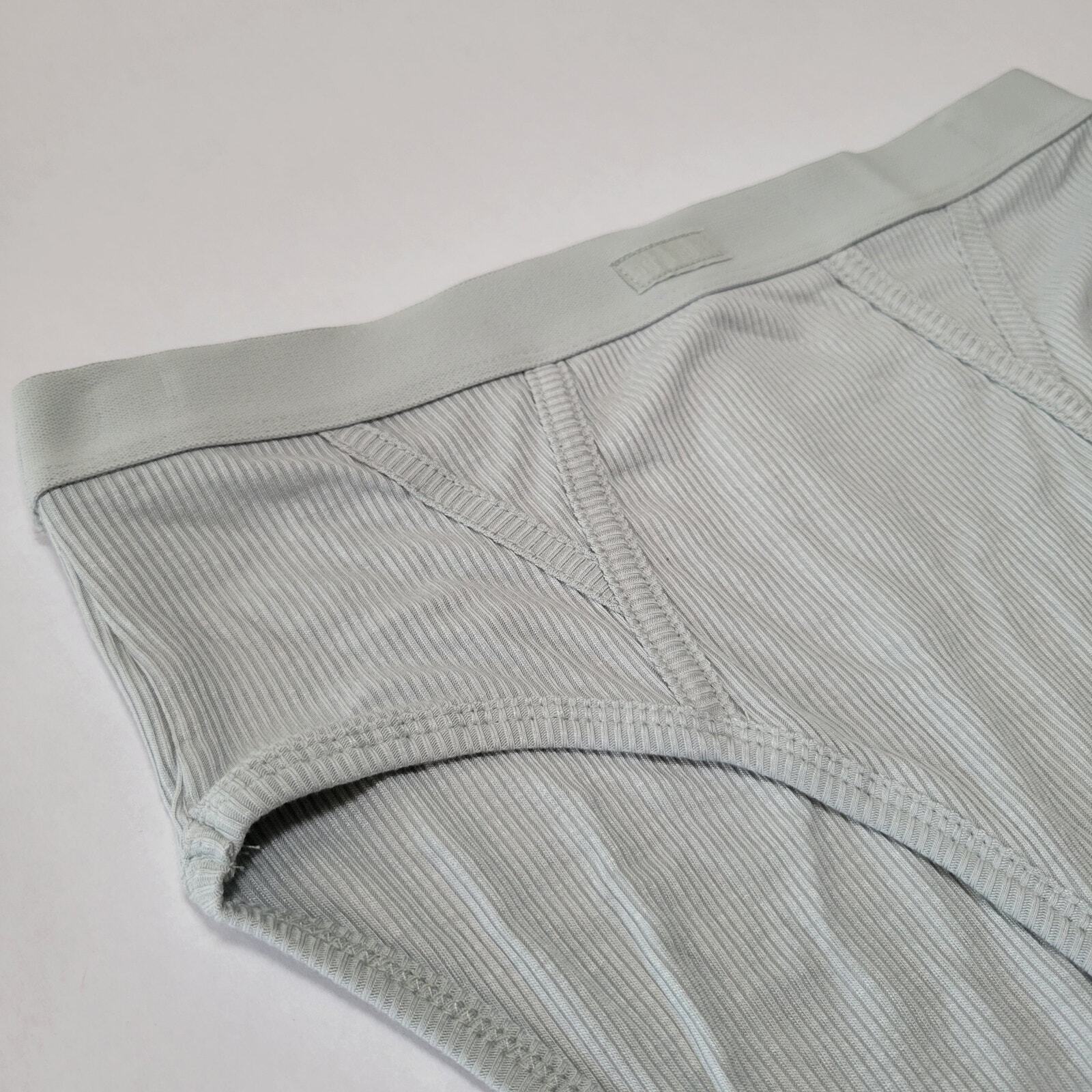 Steve Madden Ribbed High-Waisted Brief Underwear Light Sage NWT Size Medium