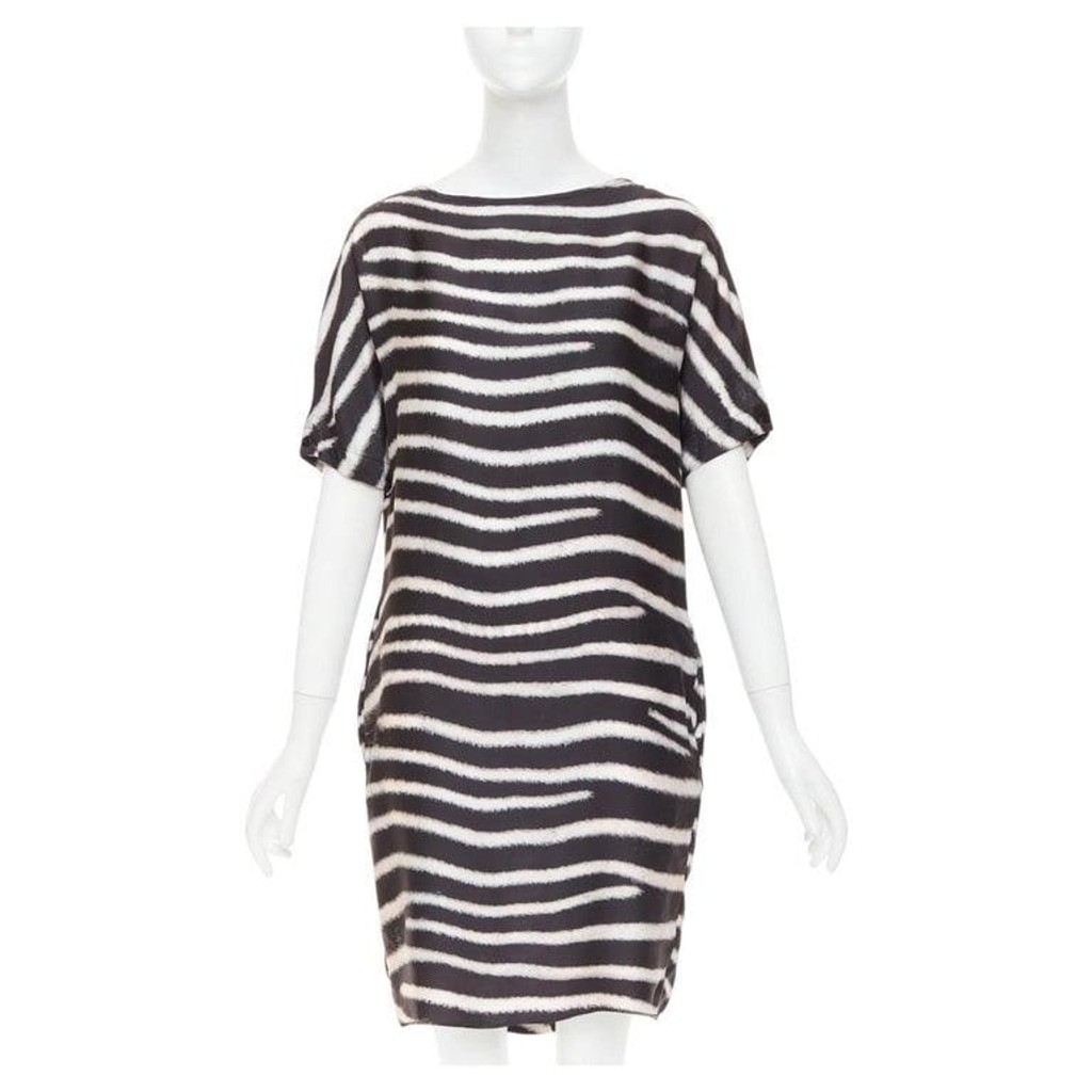 Stella McCartney Silk Zebra Dress IT42 Pockets 2009