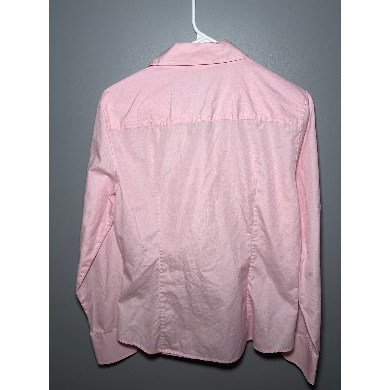 J.Crew Womens Pink Long Sleeve Button Down Tailored Cotton Blend Shirt