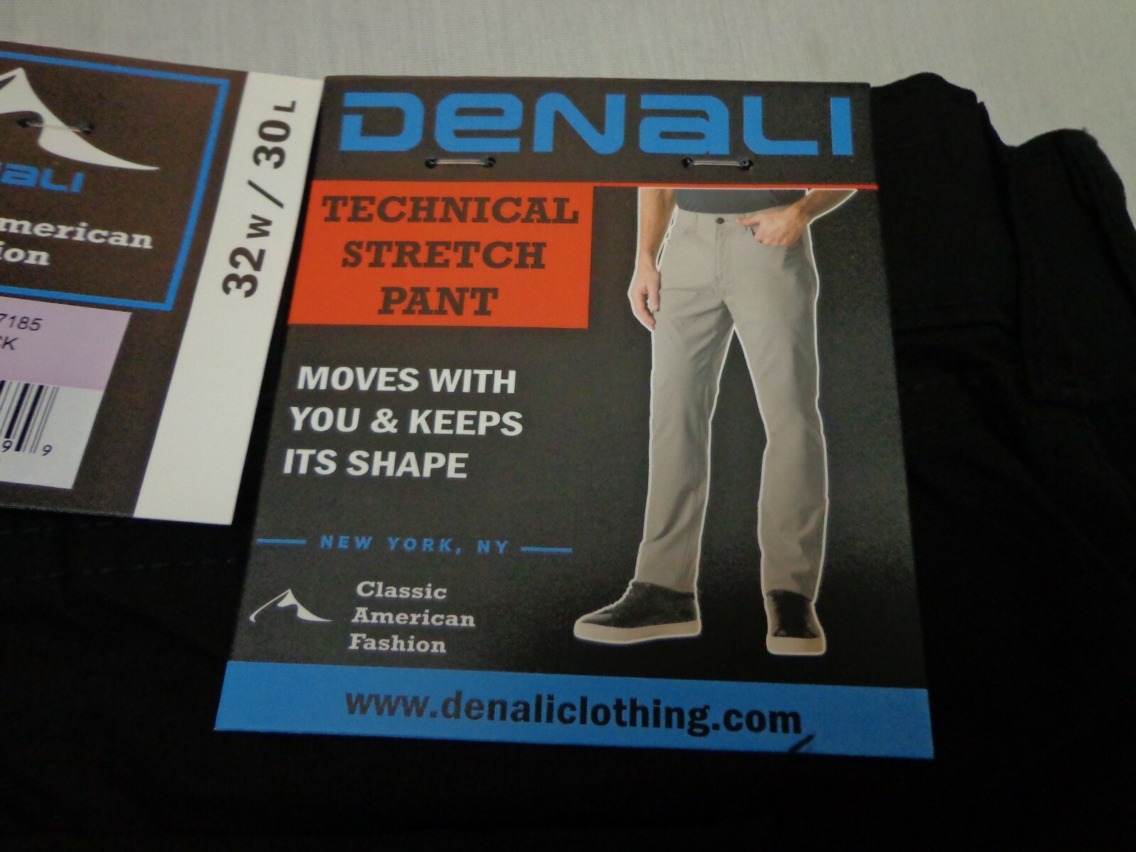 DENALI Black Technical Stretch Pants NWT 32/30 MSRP $54