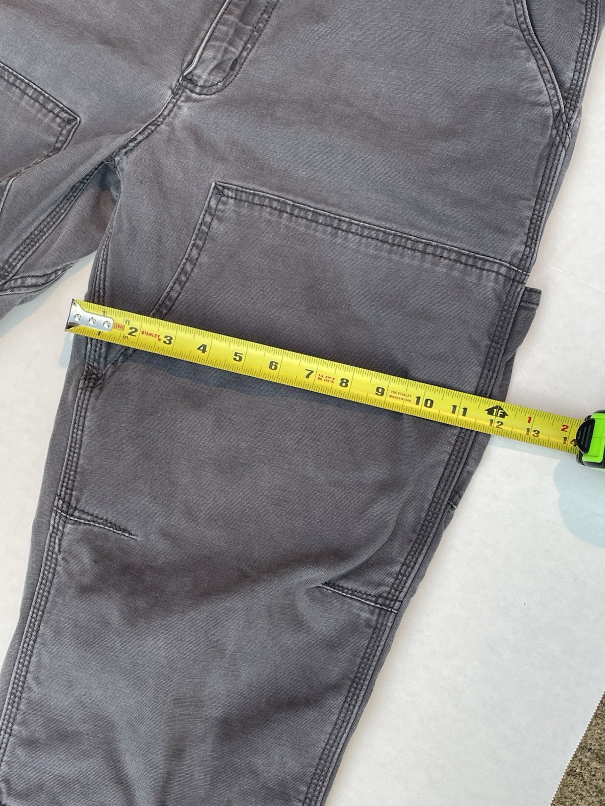 Carhartt Work Pant Mens 38×36 (34) Gray Rugged Flex Relaxed Fit Canvas Utility