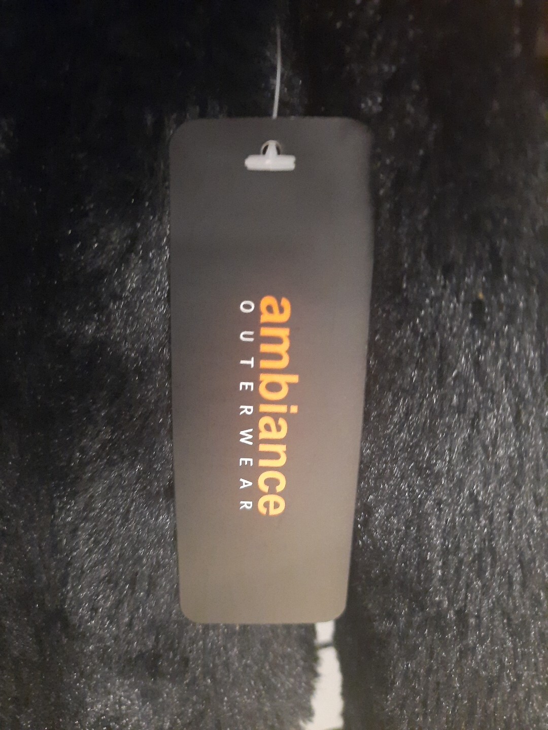 Ambiance Outerwear Jacket Woman’s Medium Faux Fur Black Lined Full Zip Coat
