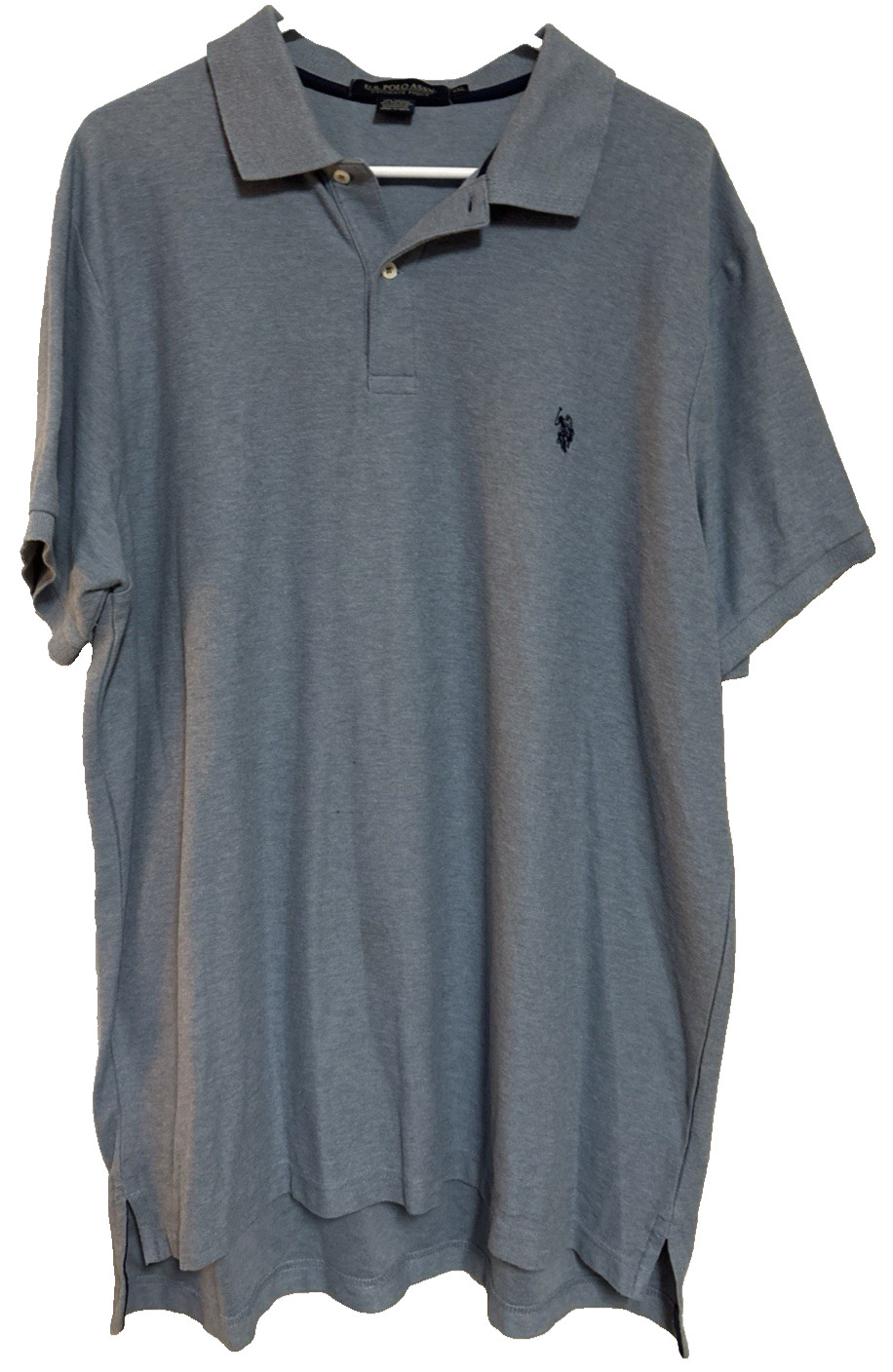 US Polo Assn. Men’s Polo Shirt Cotton Blue Size 2XL Preppy Stretchy